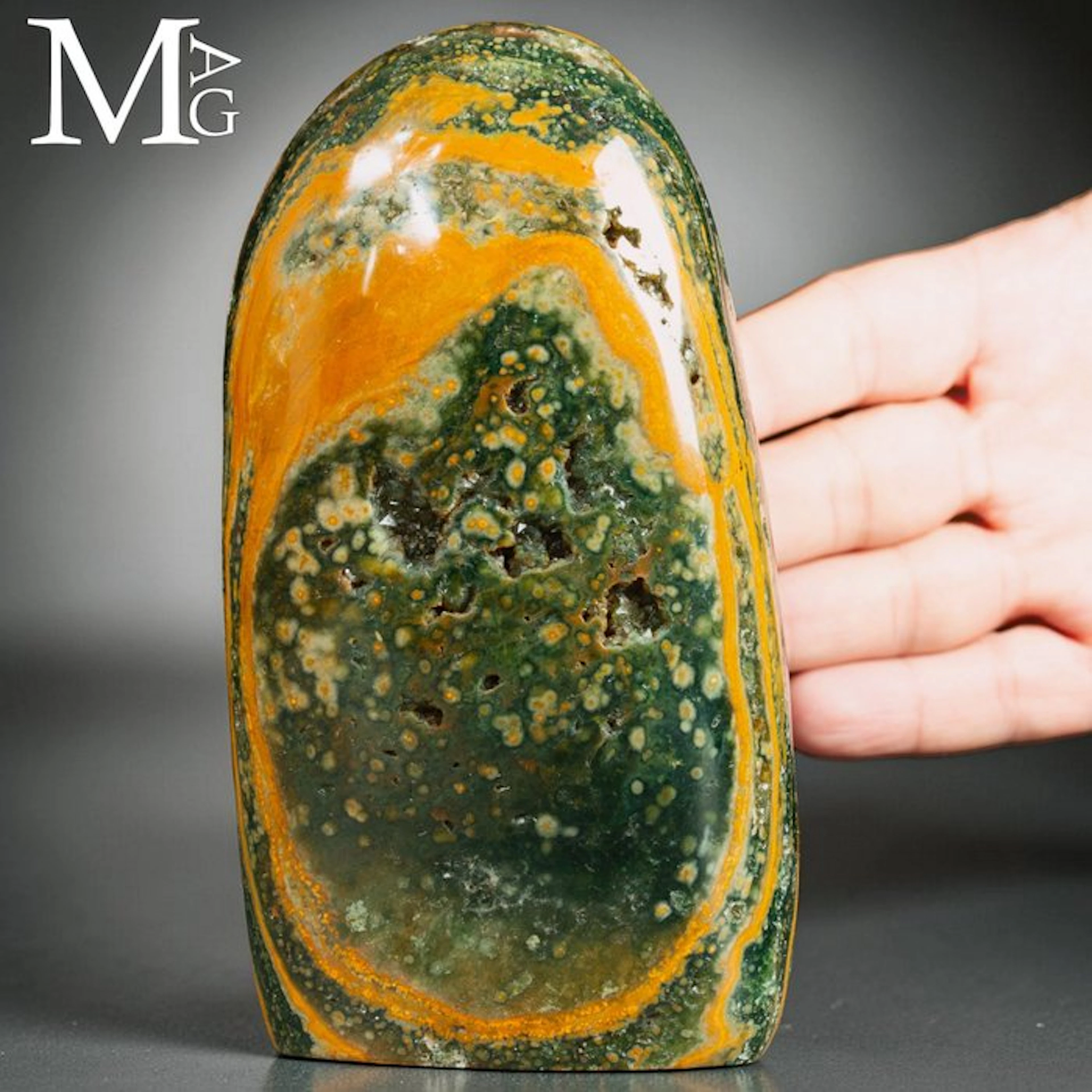Exquisite Ocean Jasper with Vibrant Green