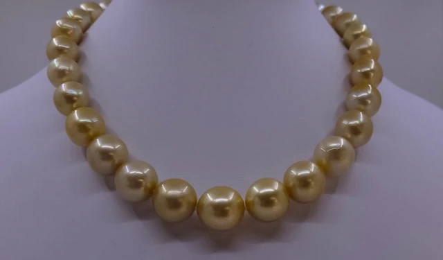 No reserve price - Necklace PSL Certified 12.0x15.0mm...