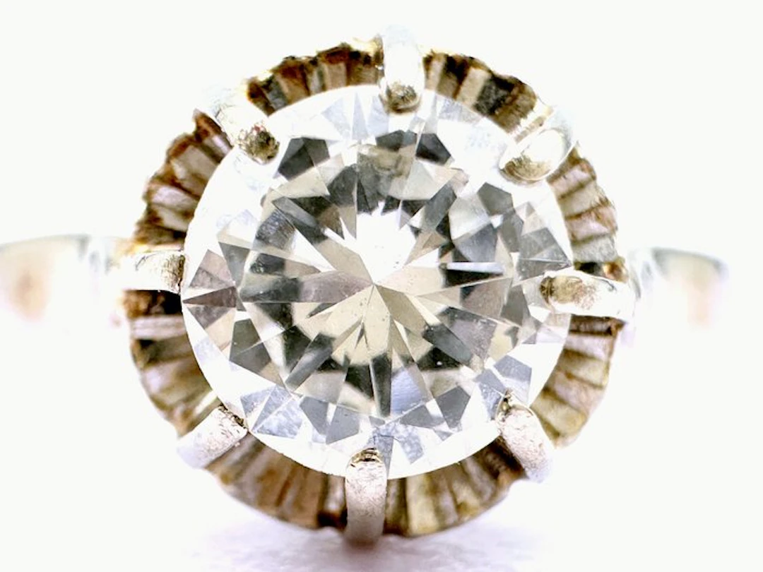 No reserve price - Ring - 18 kt. White gold - 0.80ct. tw. Diamond (Natural)