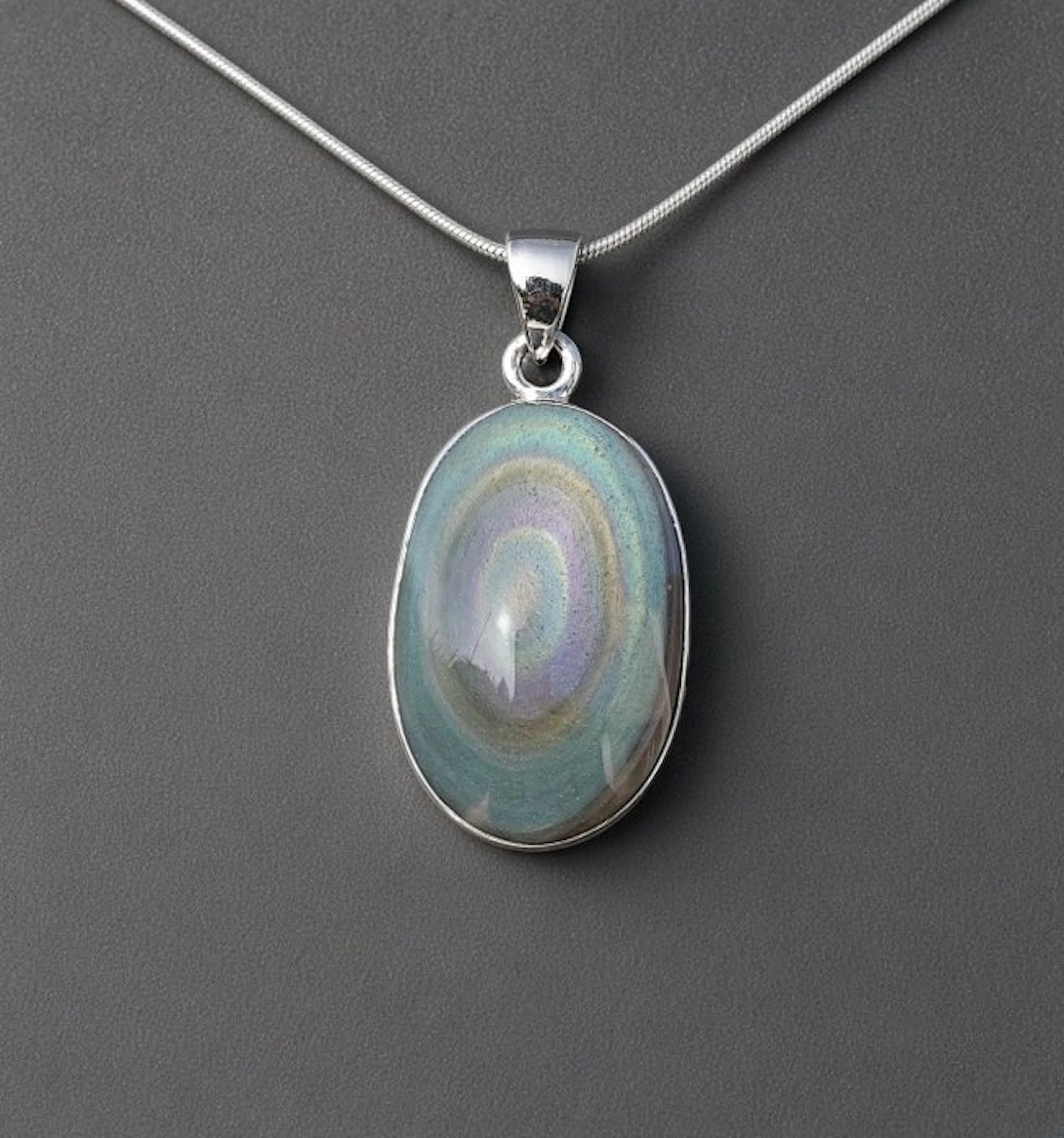 Celestial Eye Obsidian pendant