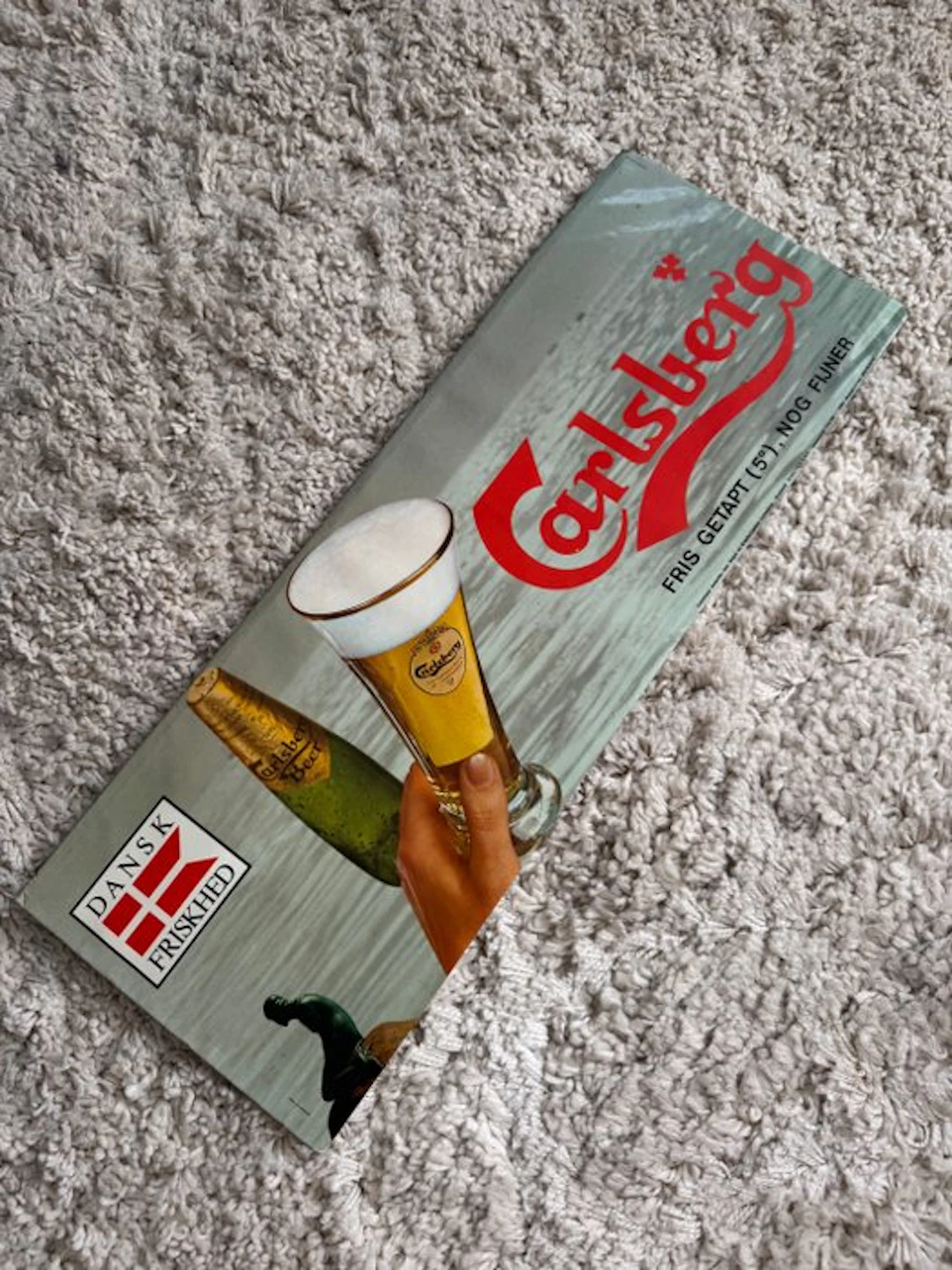 Carlsberg – vintage cardboard advertisement/display –...