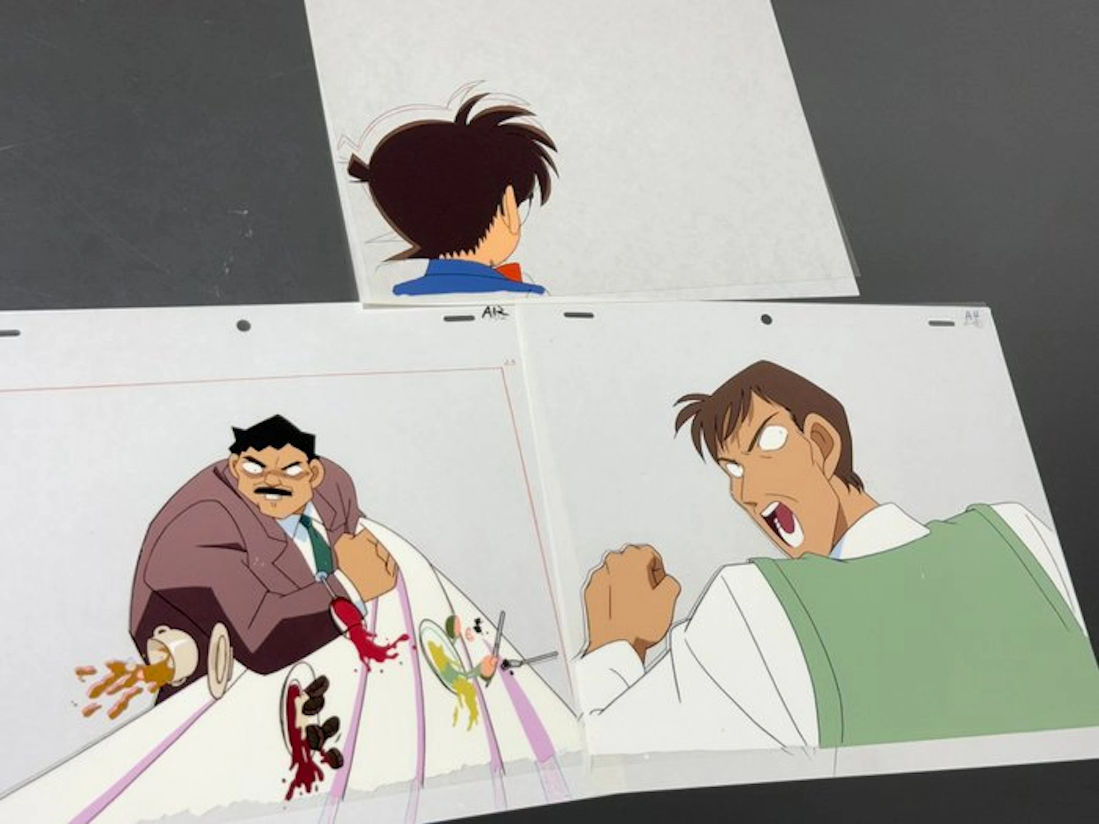 TMS Entertainment - Lot of 3 Original animation cels and...