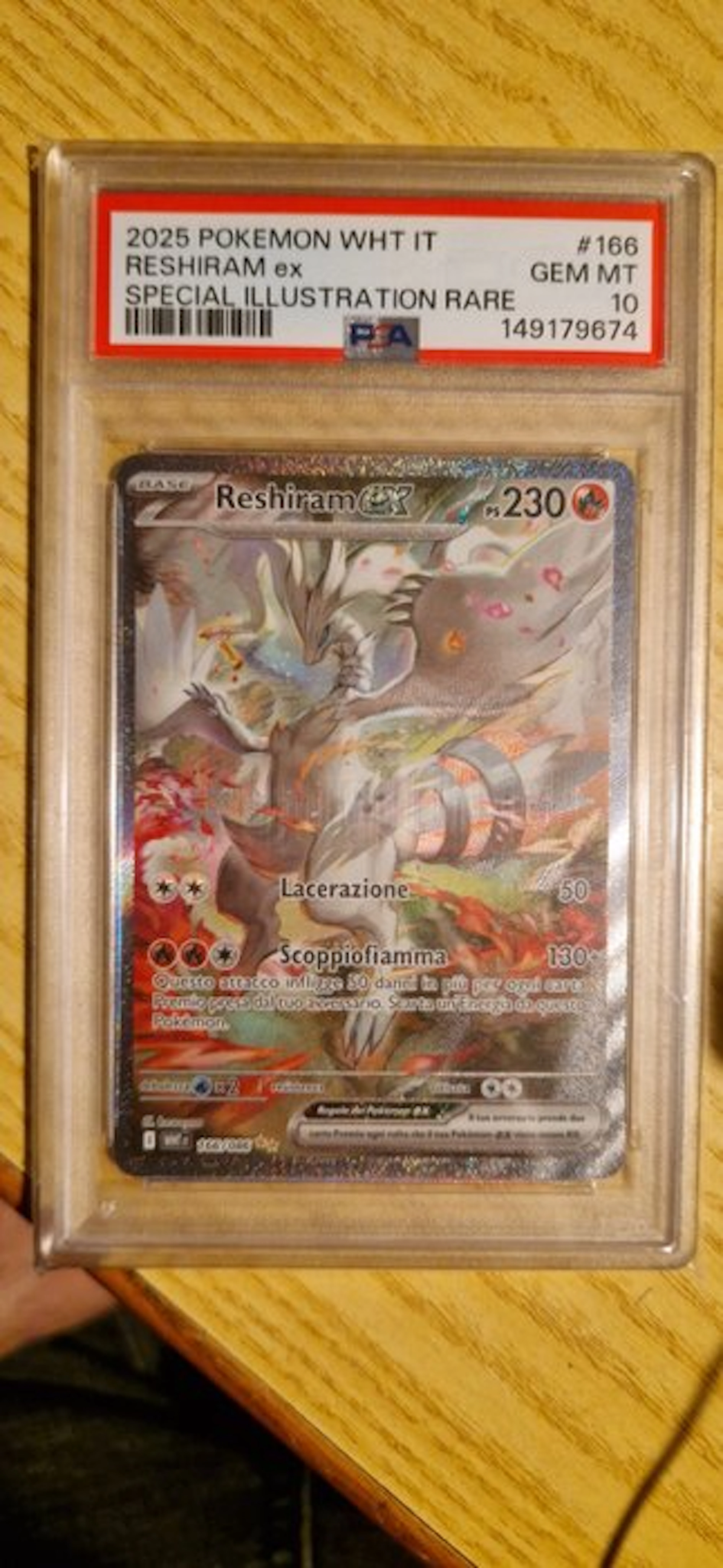 Pokémon - 1 Graded card - Reshiram ex 166 Full art