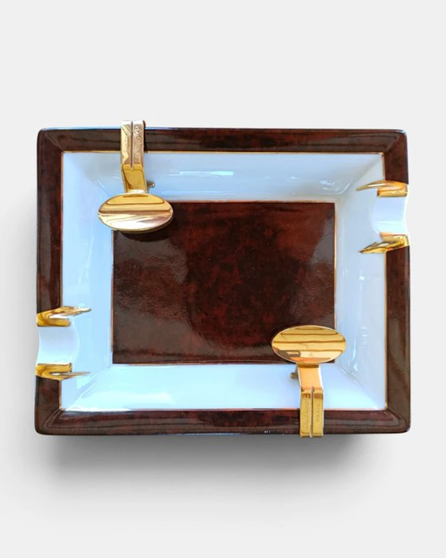 Ashtray - Porcelain - St Dupont Paris