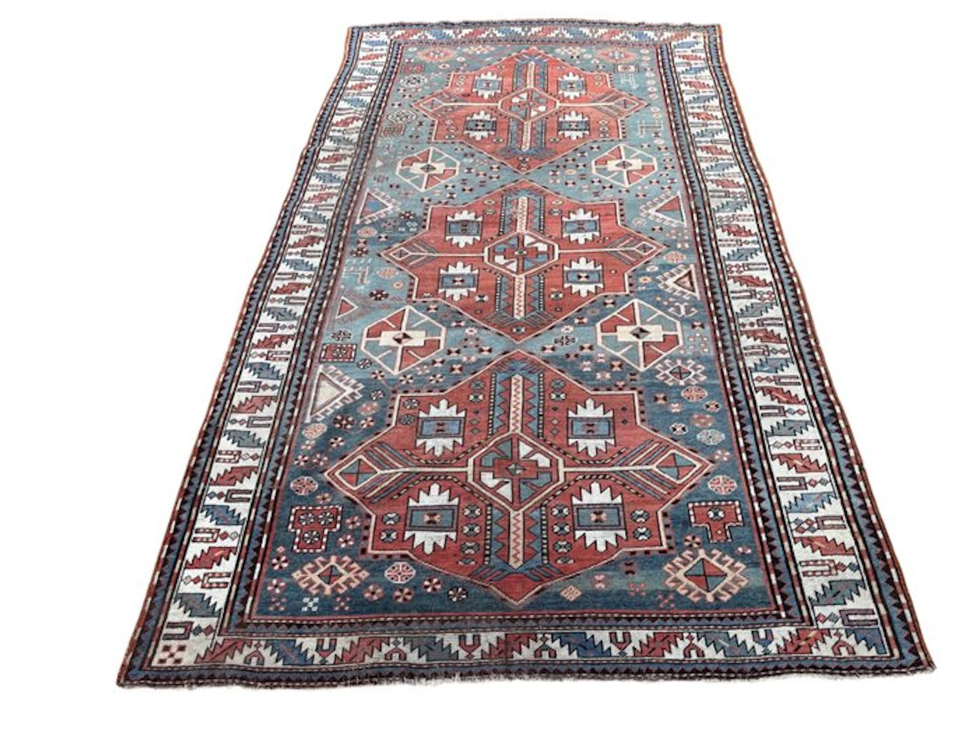 Kazak, Triple medallion Royal ornament! - Rug - 258 cm - 151 cm - No reserve
