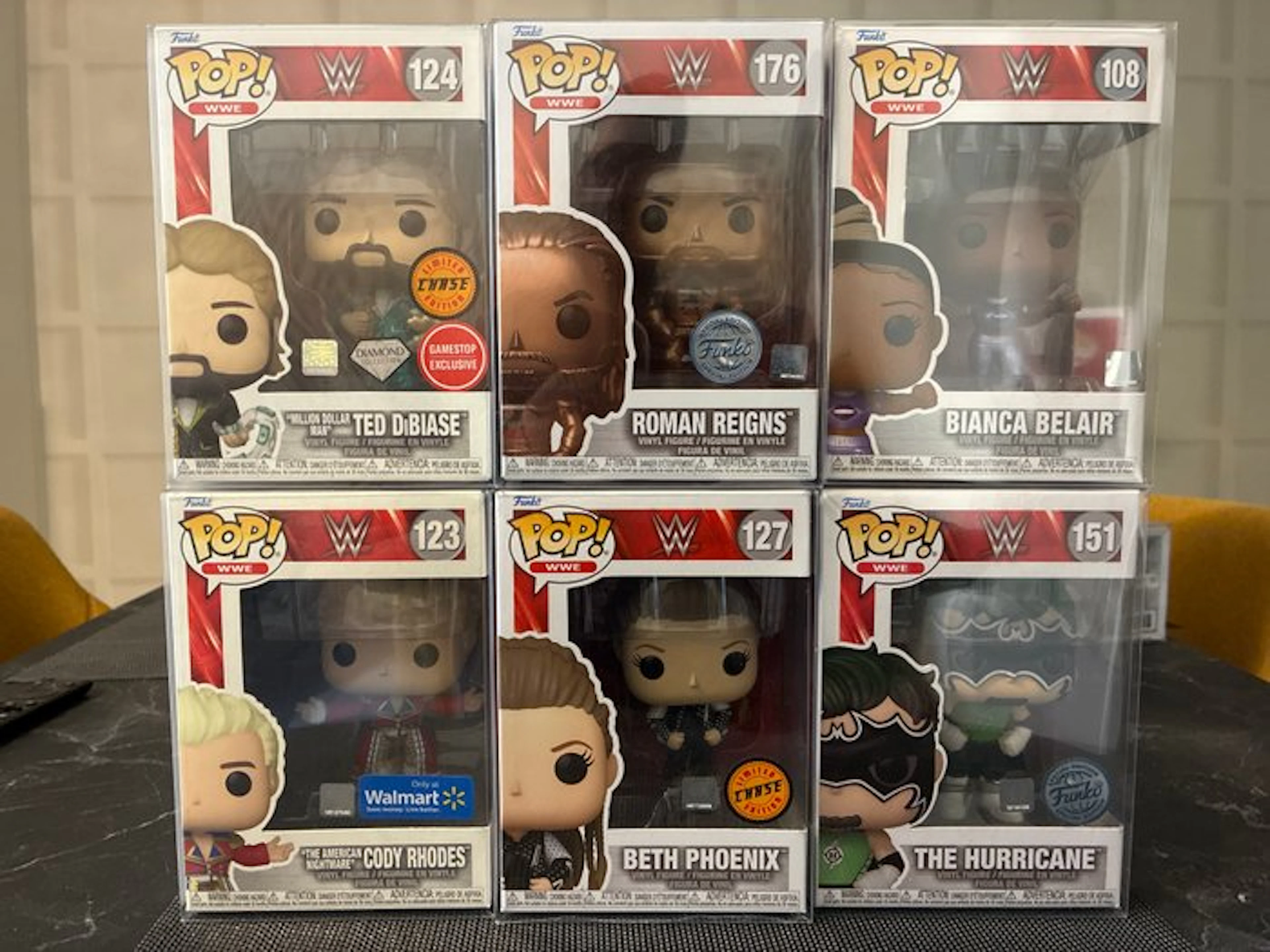 Funko - Funko Pop Cody Rhodes; Ted DiBiase; Roman Reigns...
