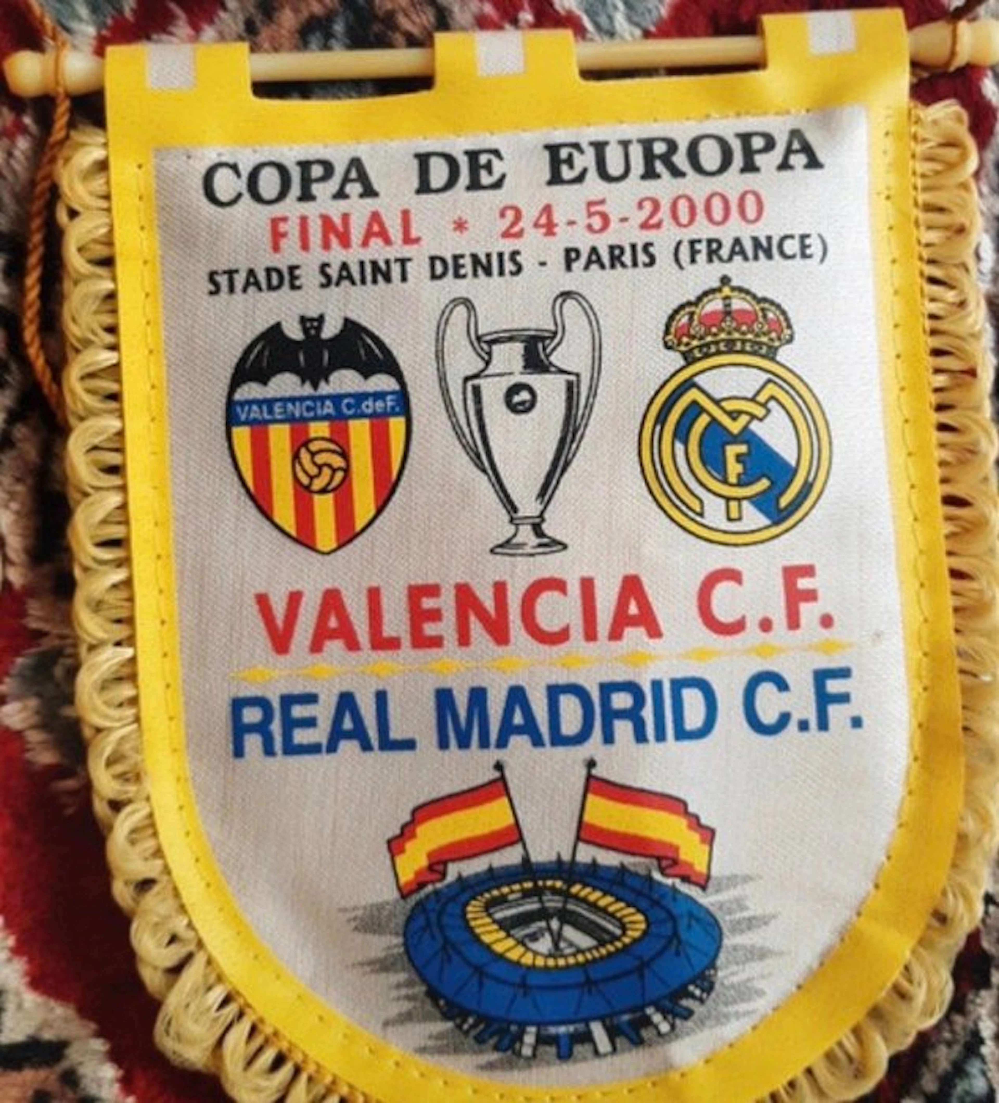 Valencia C.F. - UEFA Champions League - 2000 - Flag / pennant