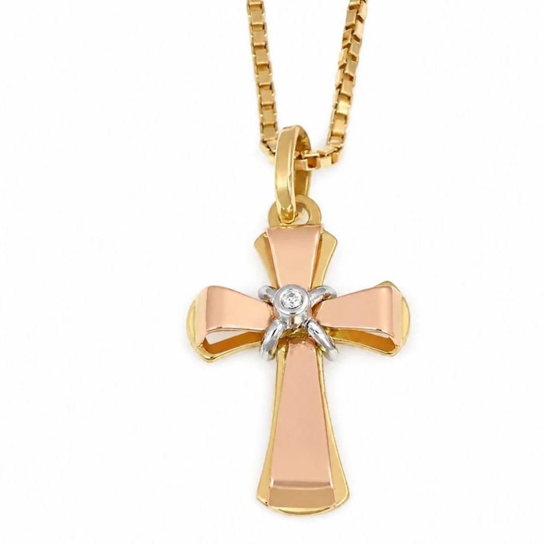 Necklace with pendant - 18 kt