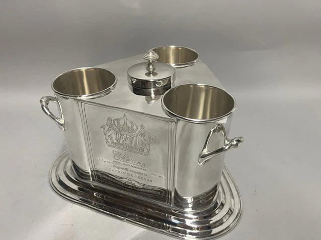 Wine cooler - for 3 bottles with compartment for...