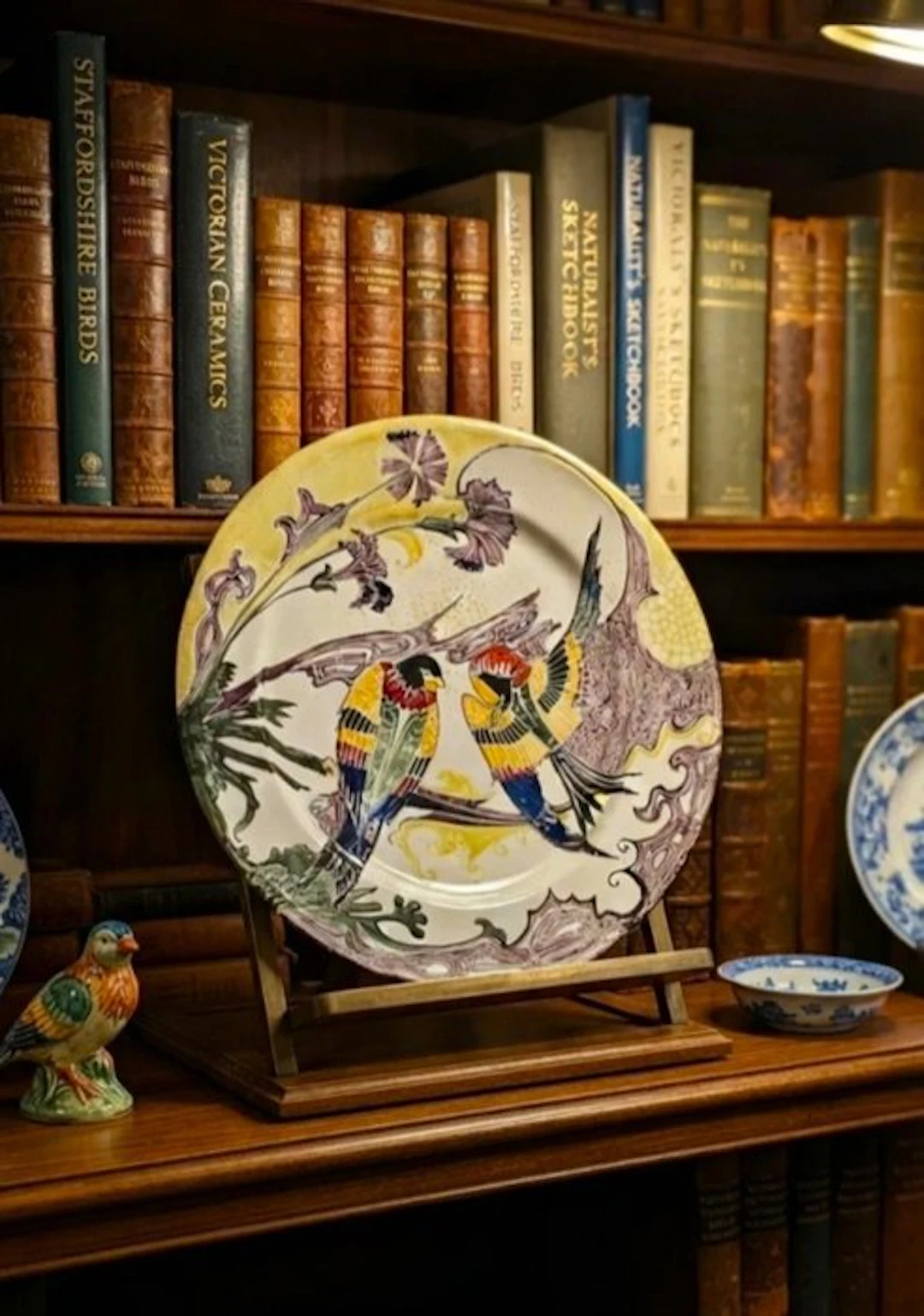 Plateelbakkerij Deventer - Wall plate - Porcelain - Art Nouveau wall shelf