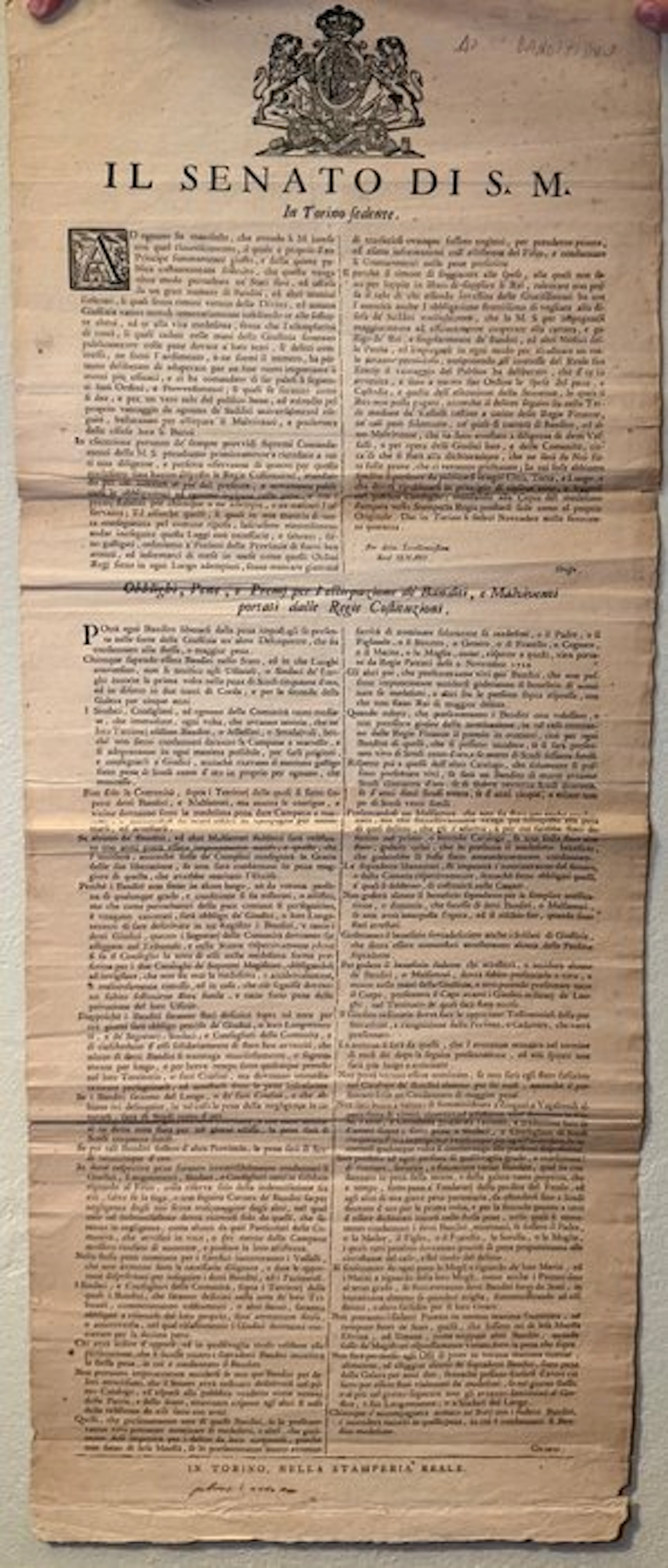 Italy - Document - [1740] «Obblighi