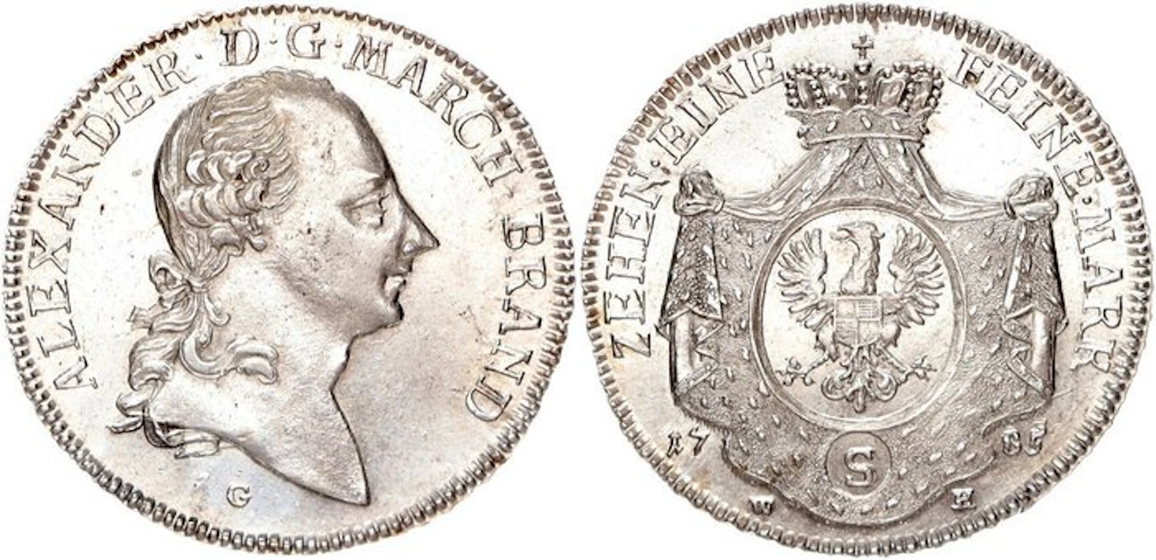 Deutschland Brandenburg-Ansbach. Alexander. Konventionstaler 1785