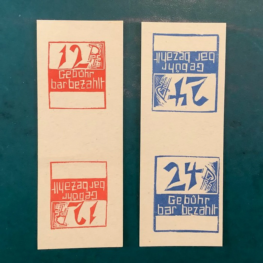 Germany - Local postal areas 1945 - Frankenau: Reprint...
