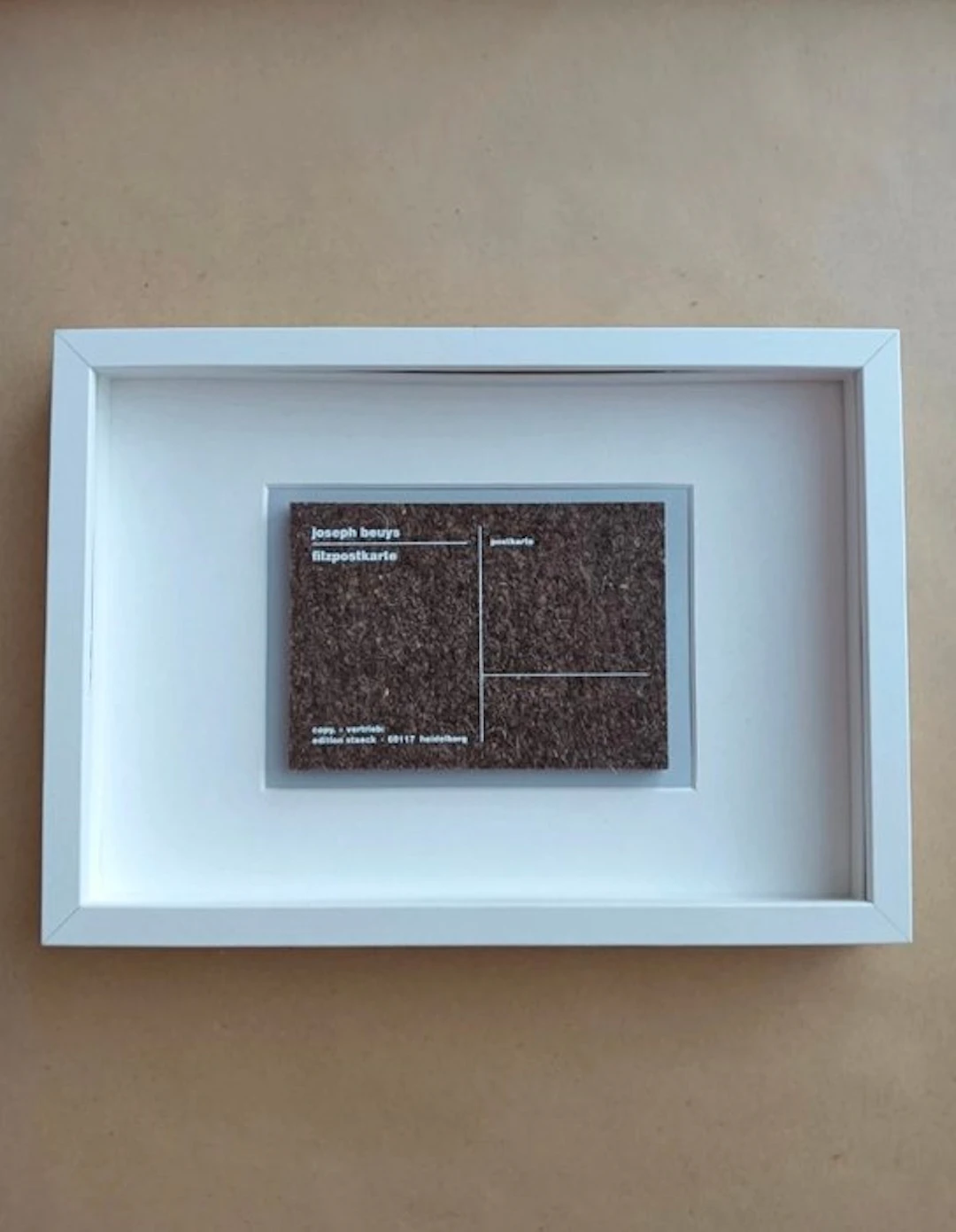 Joseph Beuys (1921-1986) - Filzpostkarte