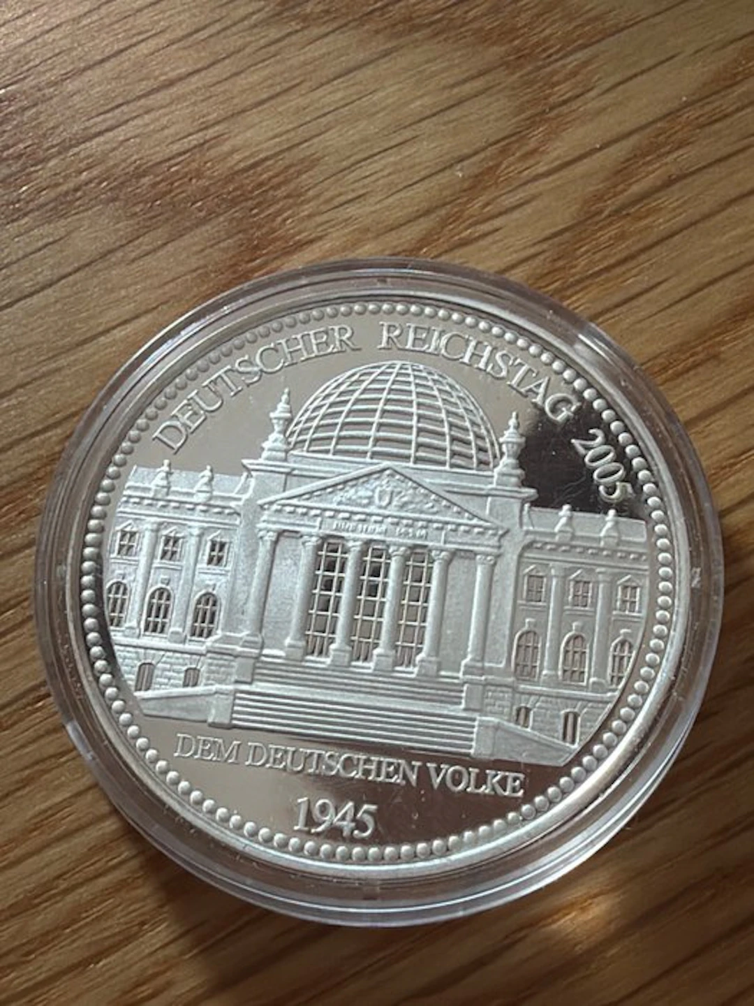 Germany. Silver medal Deutscher Reichstag 20g (.999) (No reserve price)