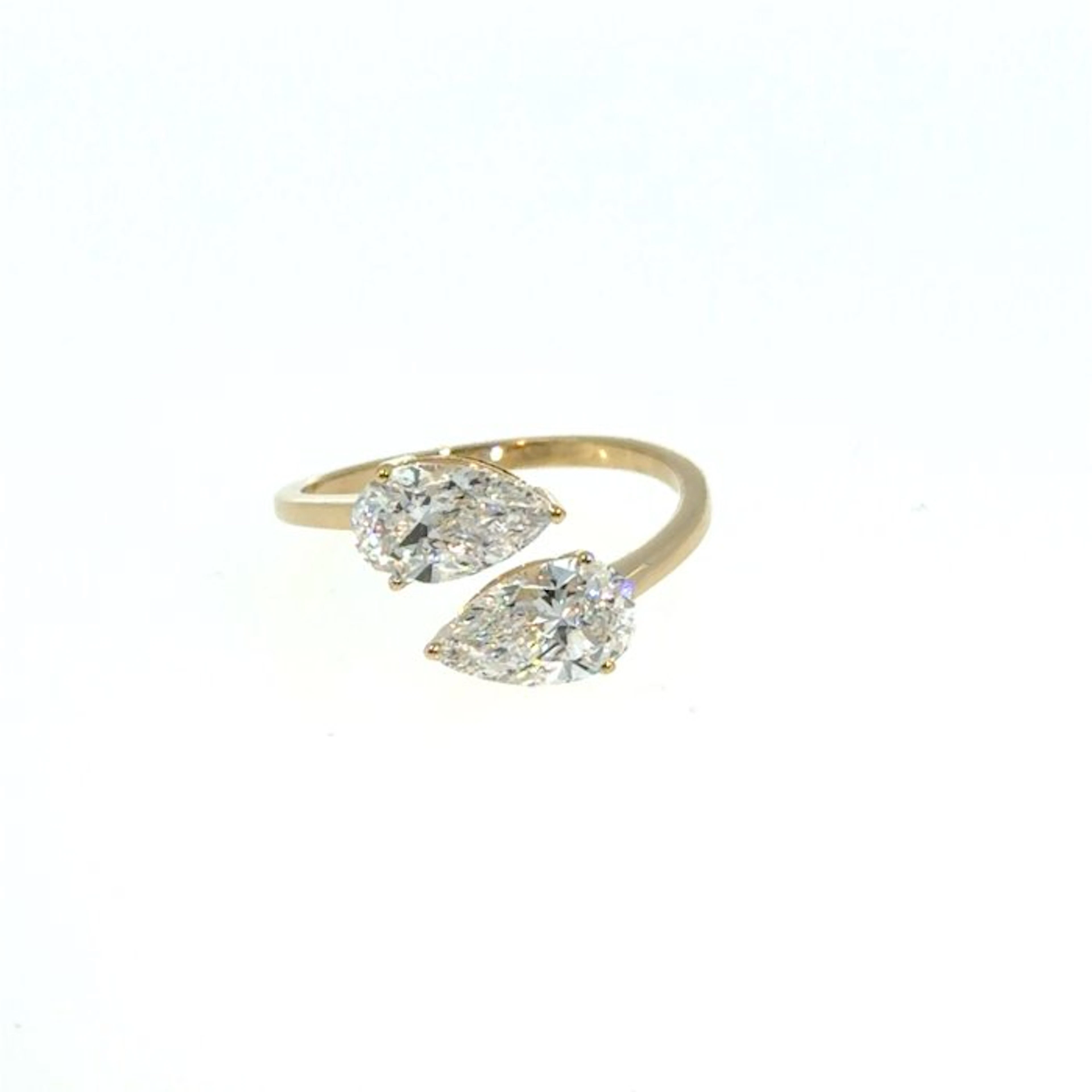 No reserve price - Ring - 14 kt. Yellow gold - 2.02ct. tw. Diamond (Lab-grown)