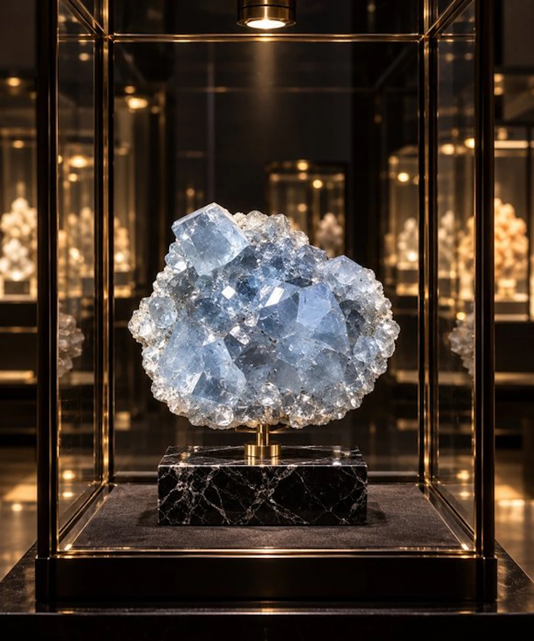 Museum piece – Celestine crystal of AA+ quality – Sicily...