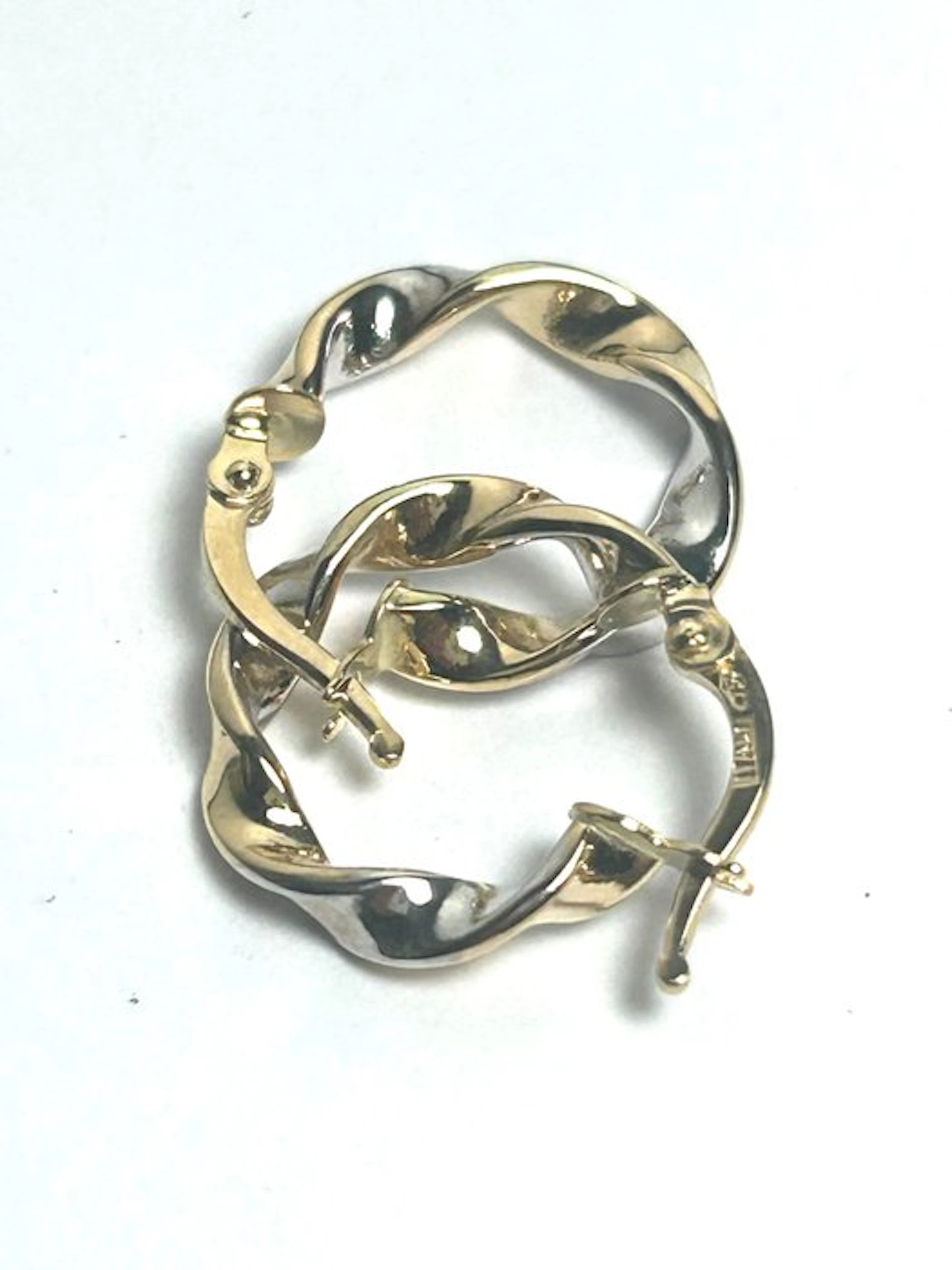 No reserve price - Hoop earrings - 18 kt. Yellow gold, White gold, Rose gold