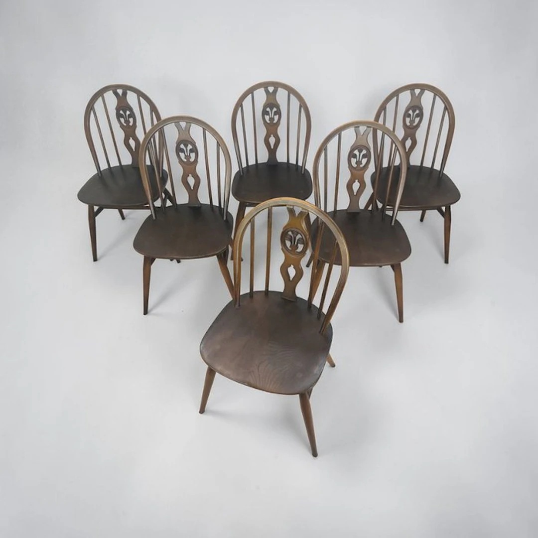 Ercol - Chair - Wood - Set of six chairs