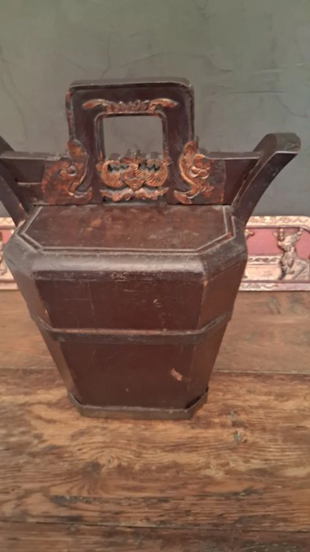 Rice basket from China - Wood - artisanat paysan - China - Republic Period