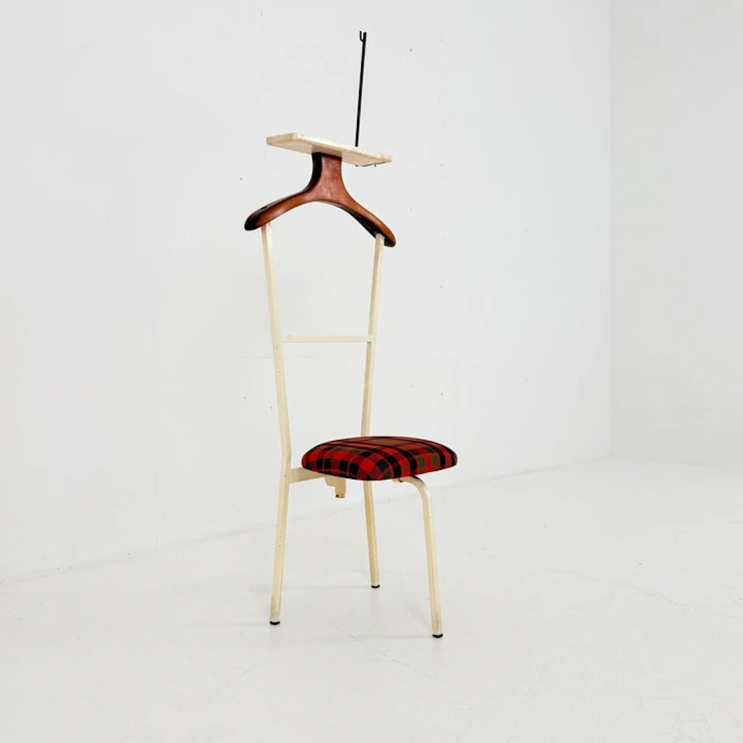 Chair - Metal, Plastic - vintage valet chair