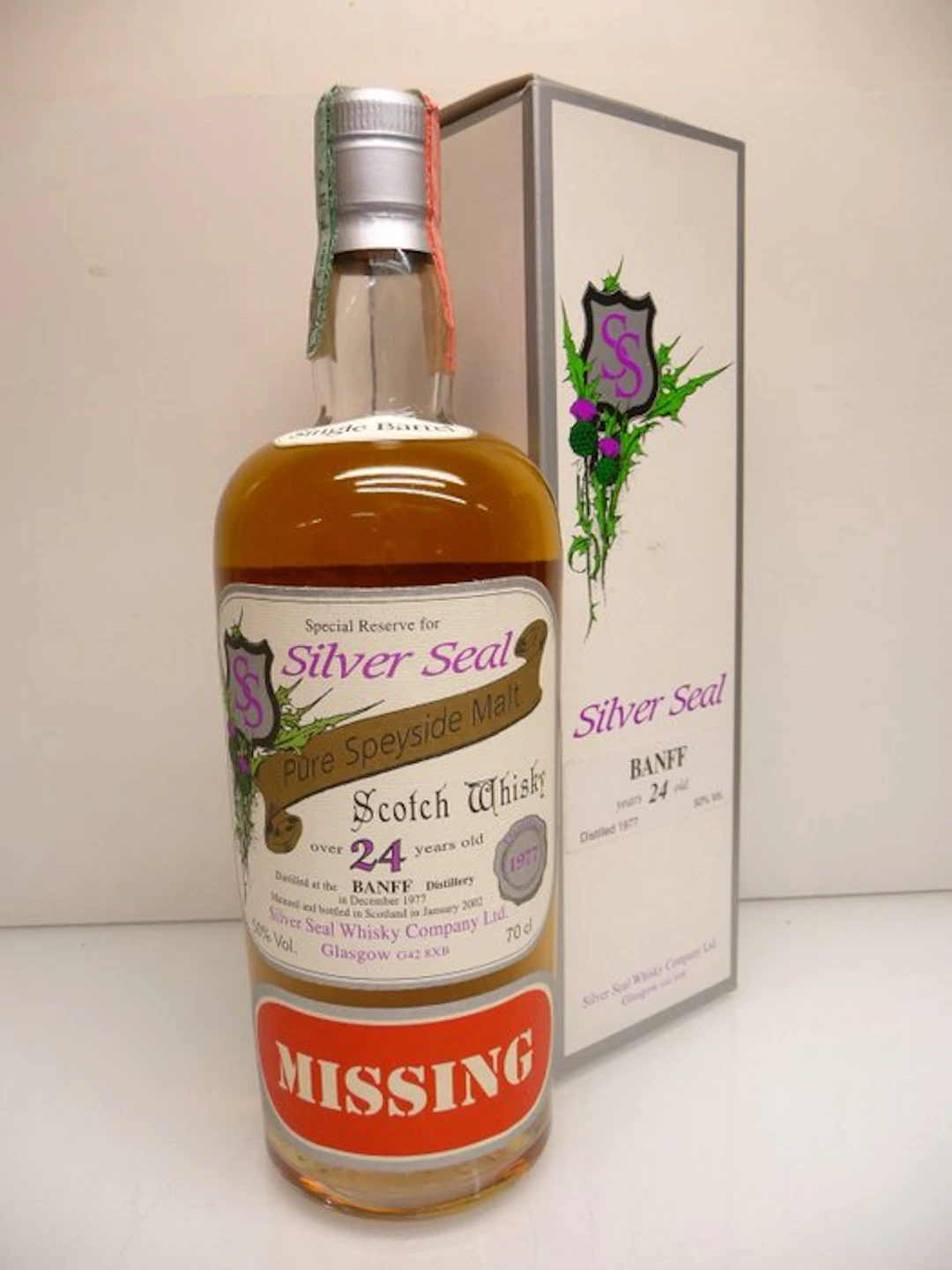 Banff 1977 24 years old Missing - Silver Seal - b. 2002 - 70cl