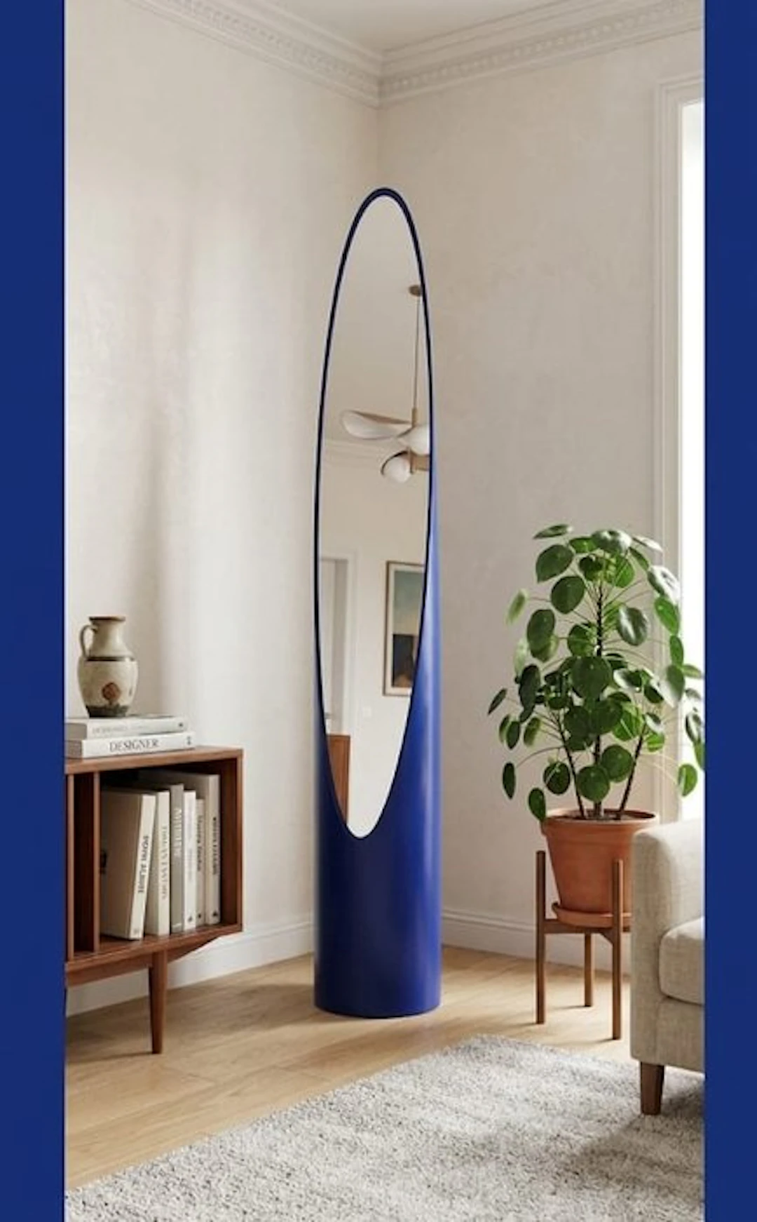 Floor mirror - Wood, PVC