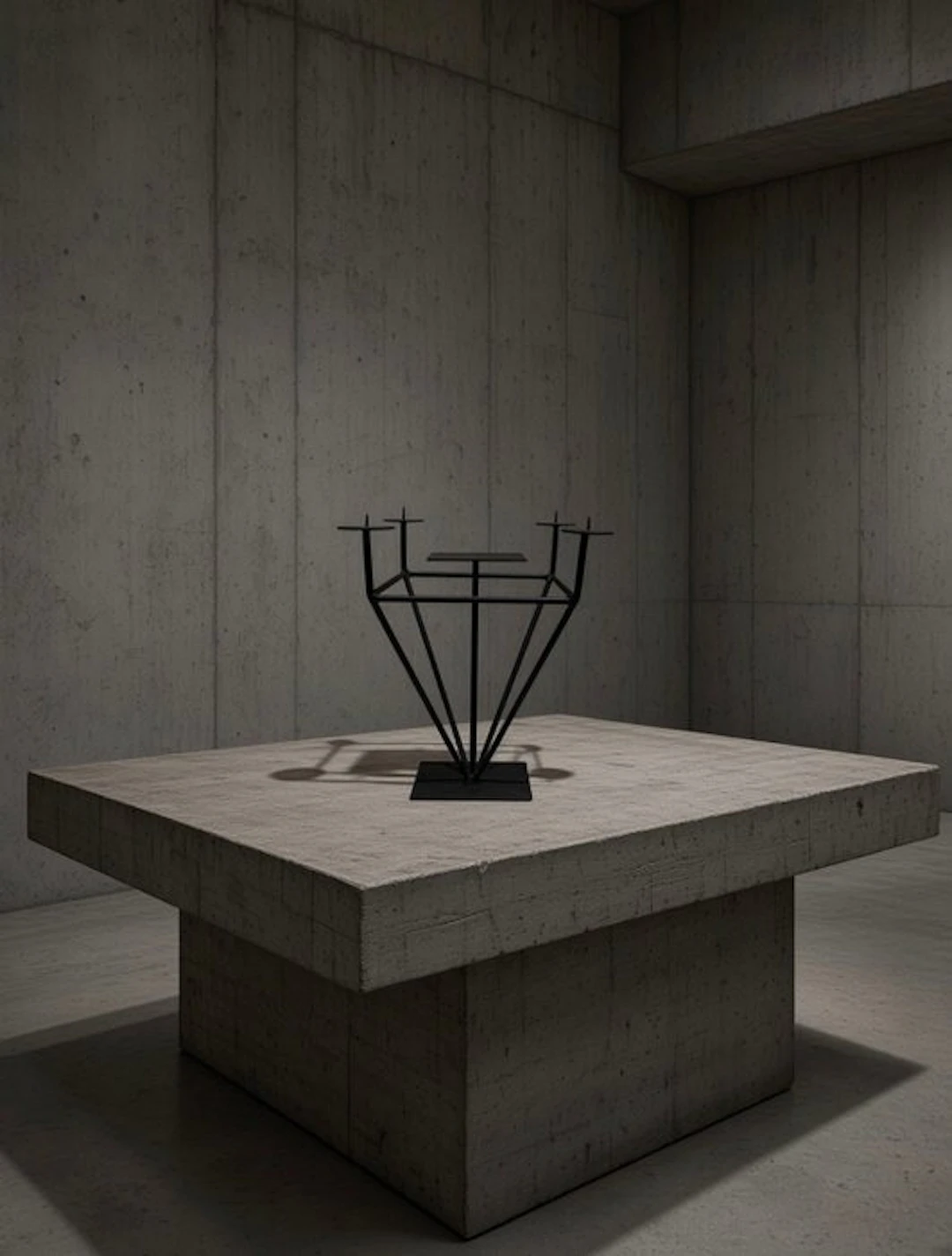 Candleholder - Metal - Brutalist