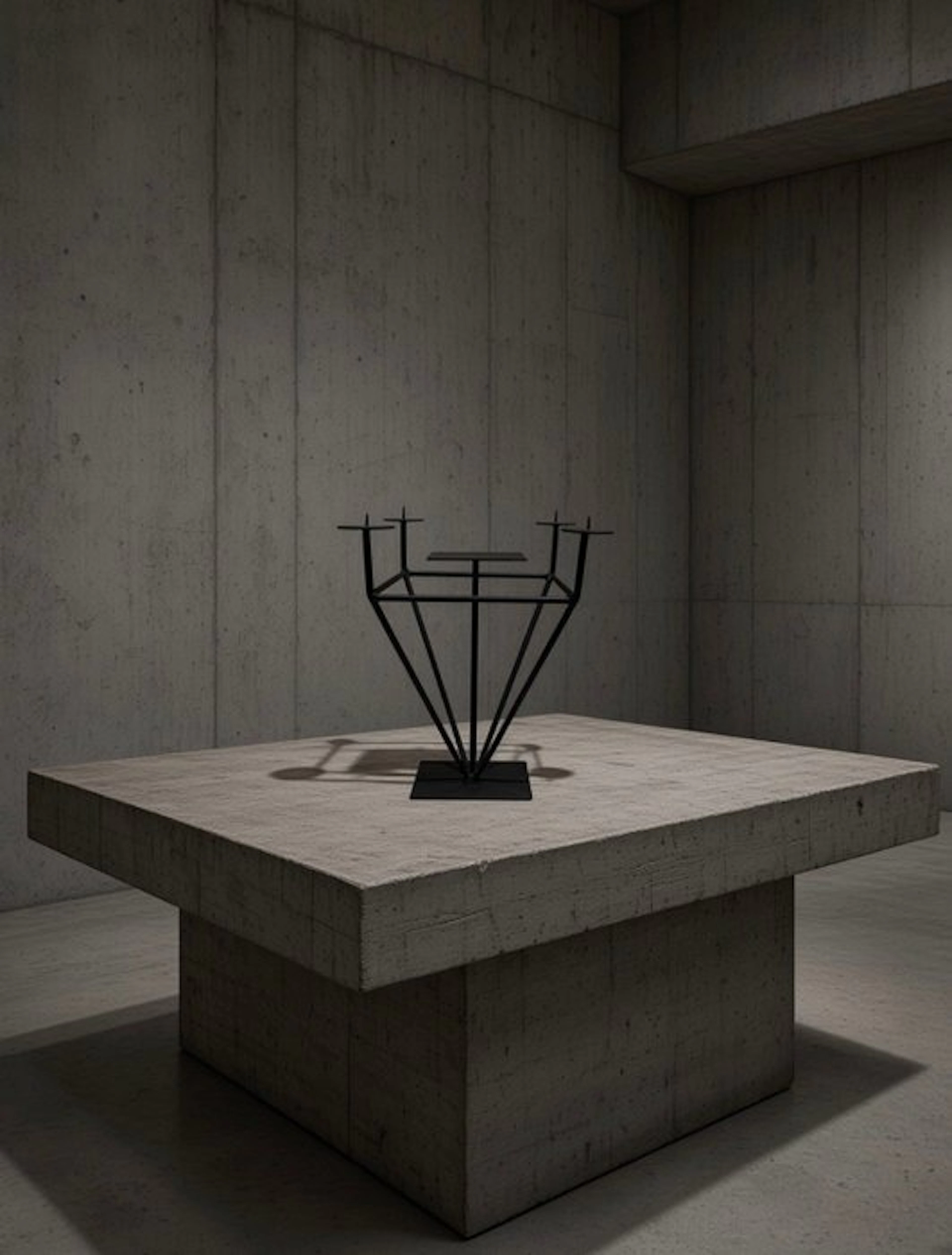 Candleholder - Metal - Brutalist