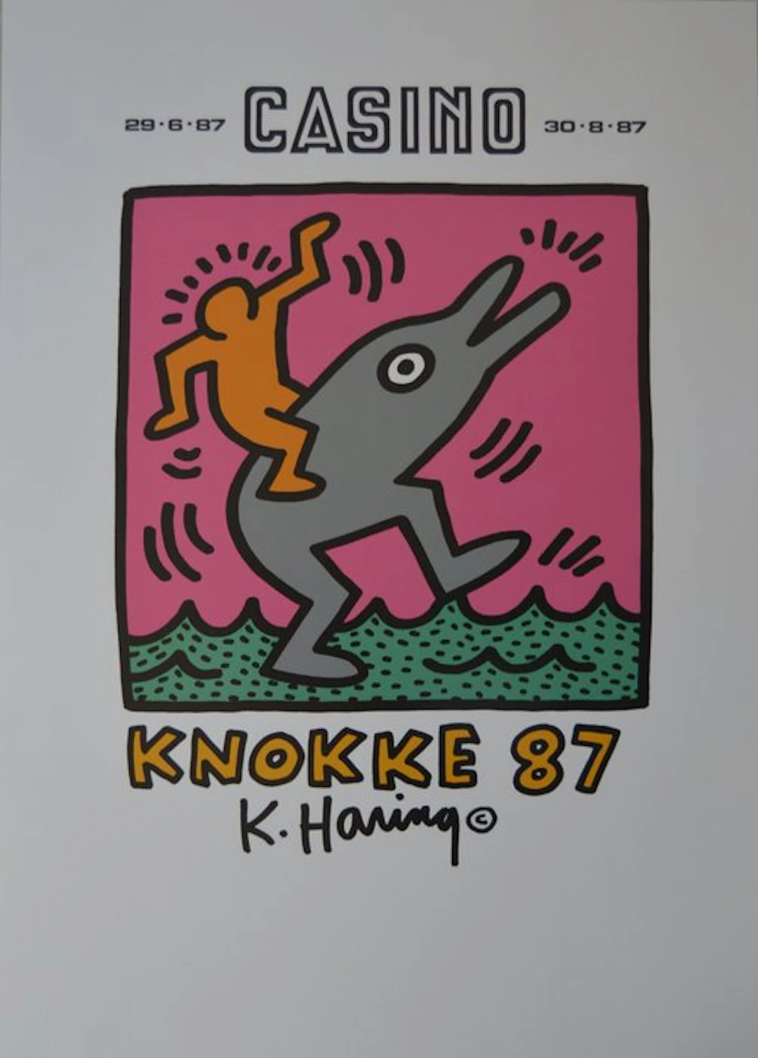 Keith Haring - Casino Knokke 87 - 1980s
