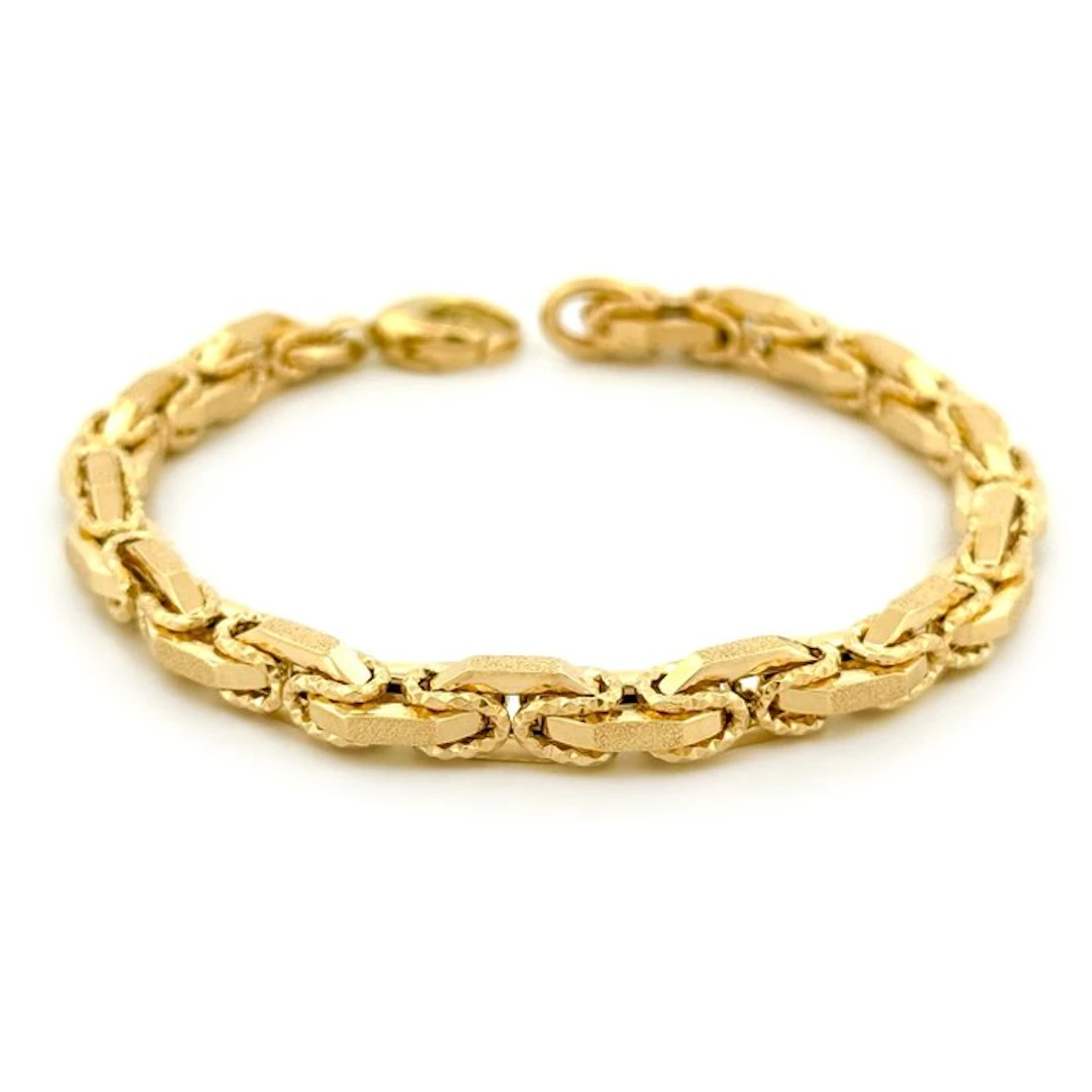 Bracelet - 18 kt. Yellow gold - Byzantine