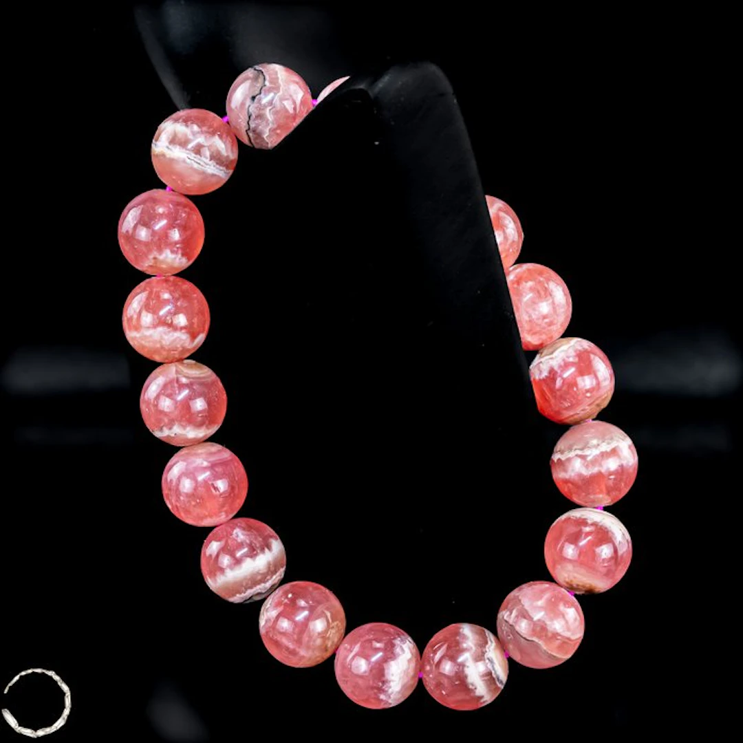 Rhodochrosite Crystal Bracelet – High Quality Gemstone...