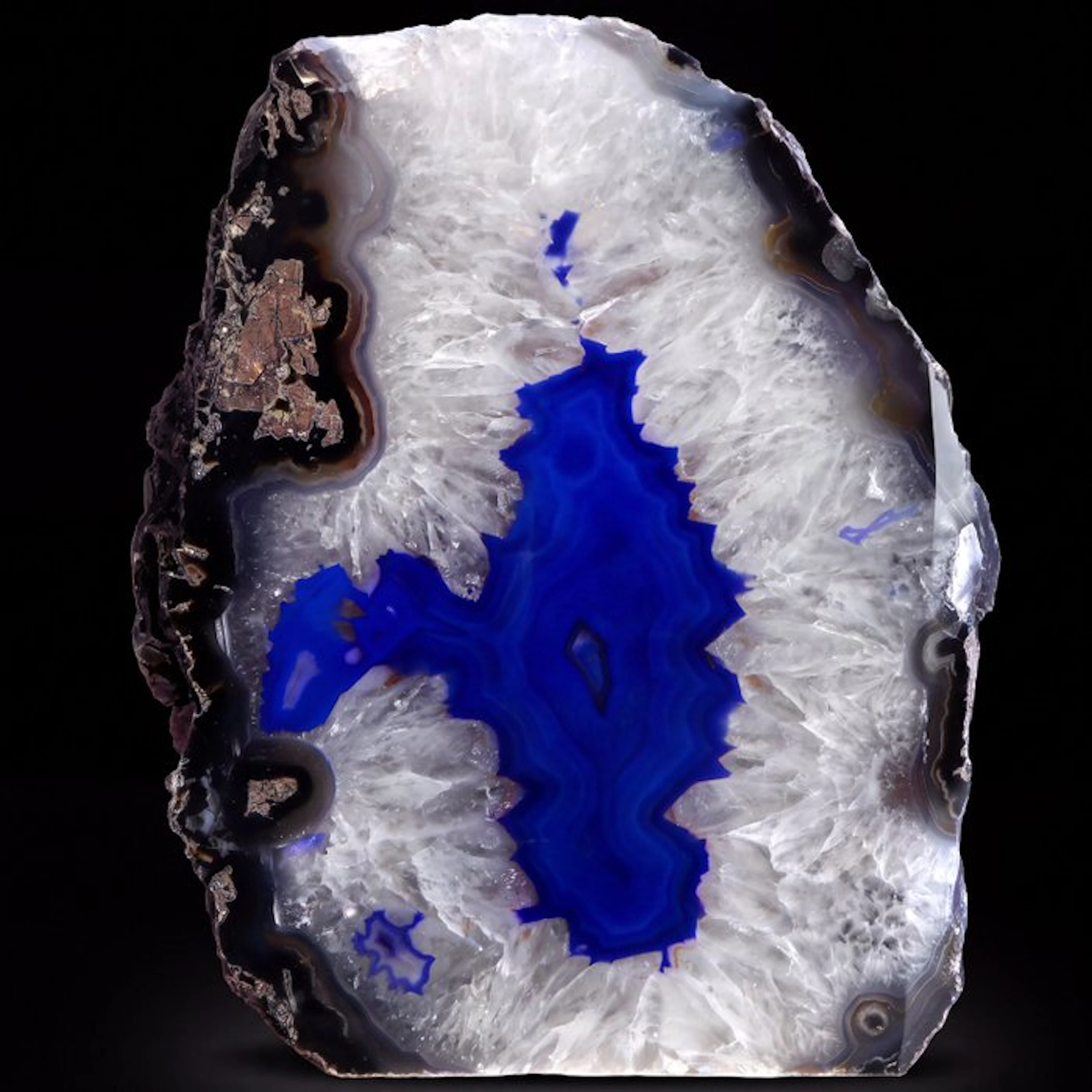 XL Blue Agate - 23x18x8 cm - Geode- 5.35 kg