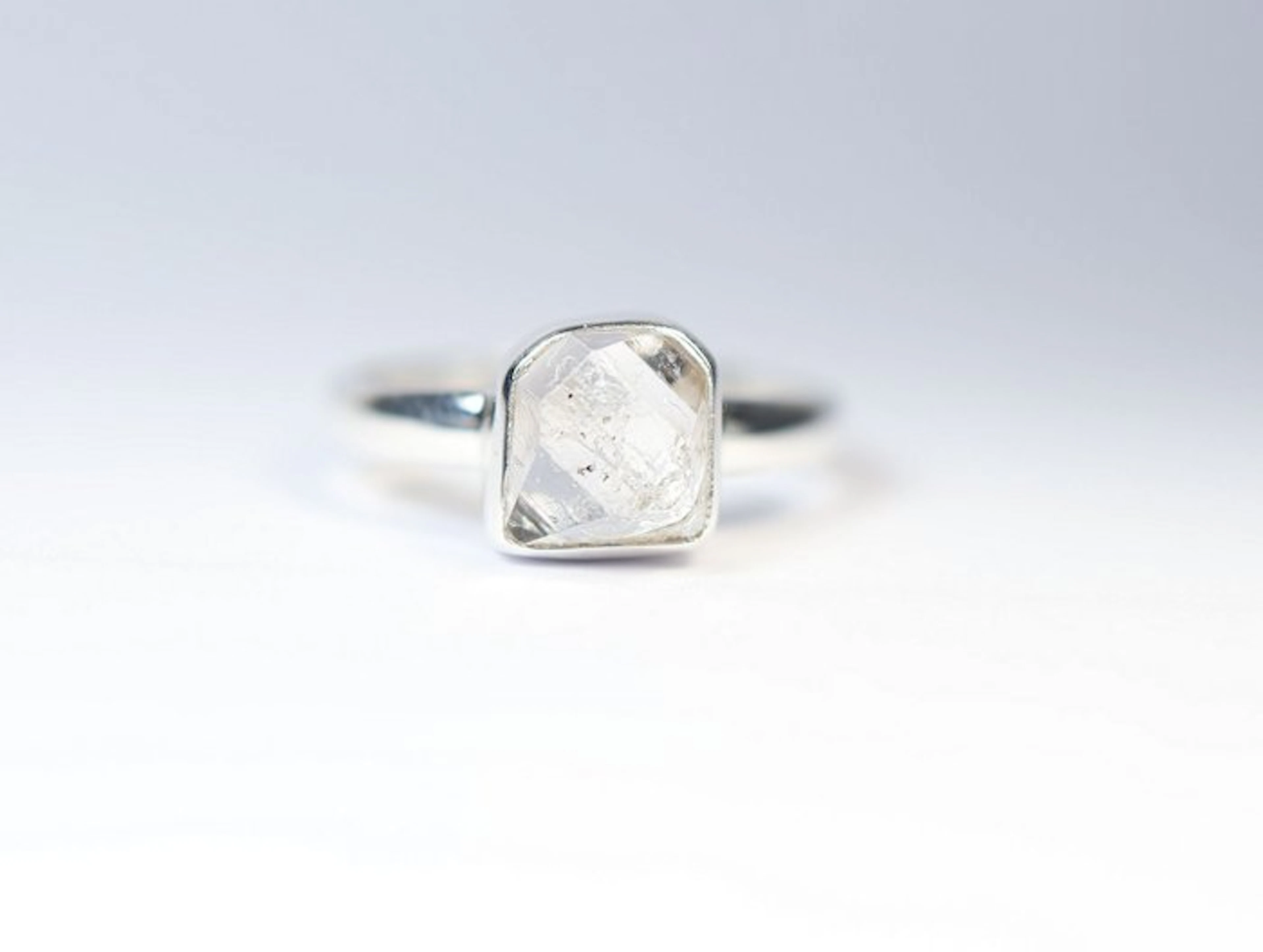 Herkimer Diamond Ring / new- 2.9 g - (1)
