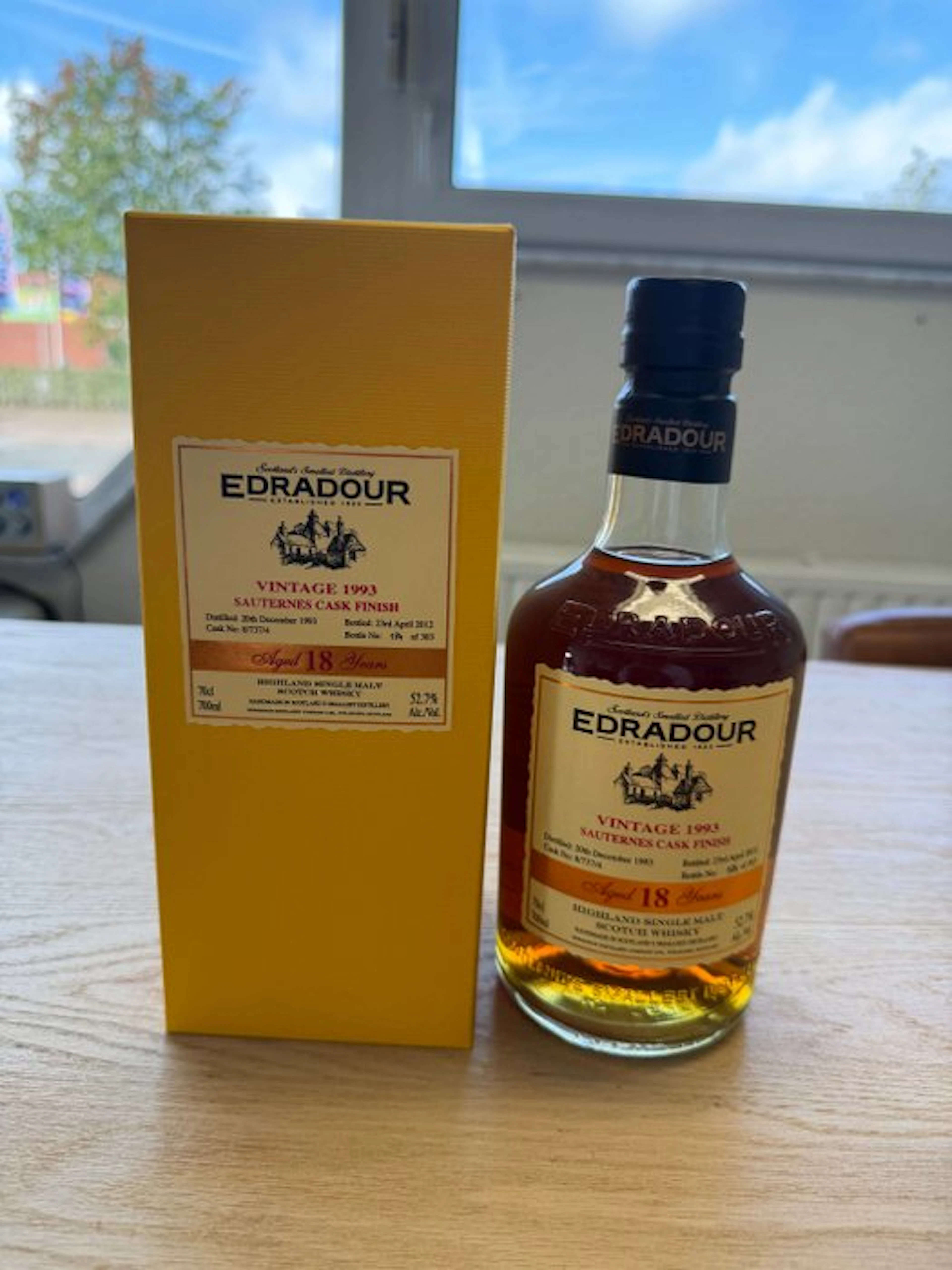 Edradour 1993 18 years old Sauternes Cask Finish - b. 2012 - 70cl