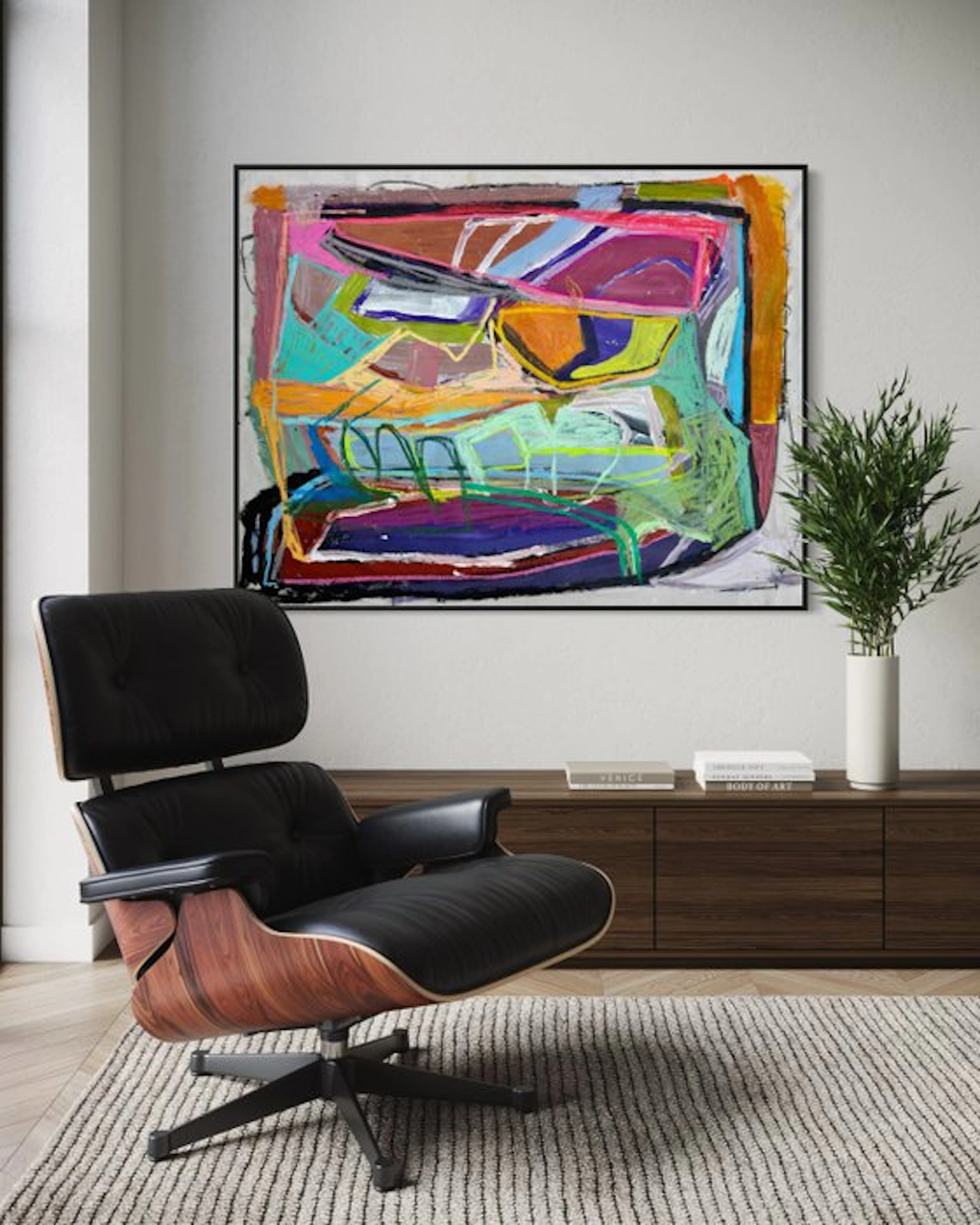 NOVA! - The garden #04 _ large abstract landscape painting