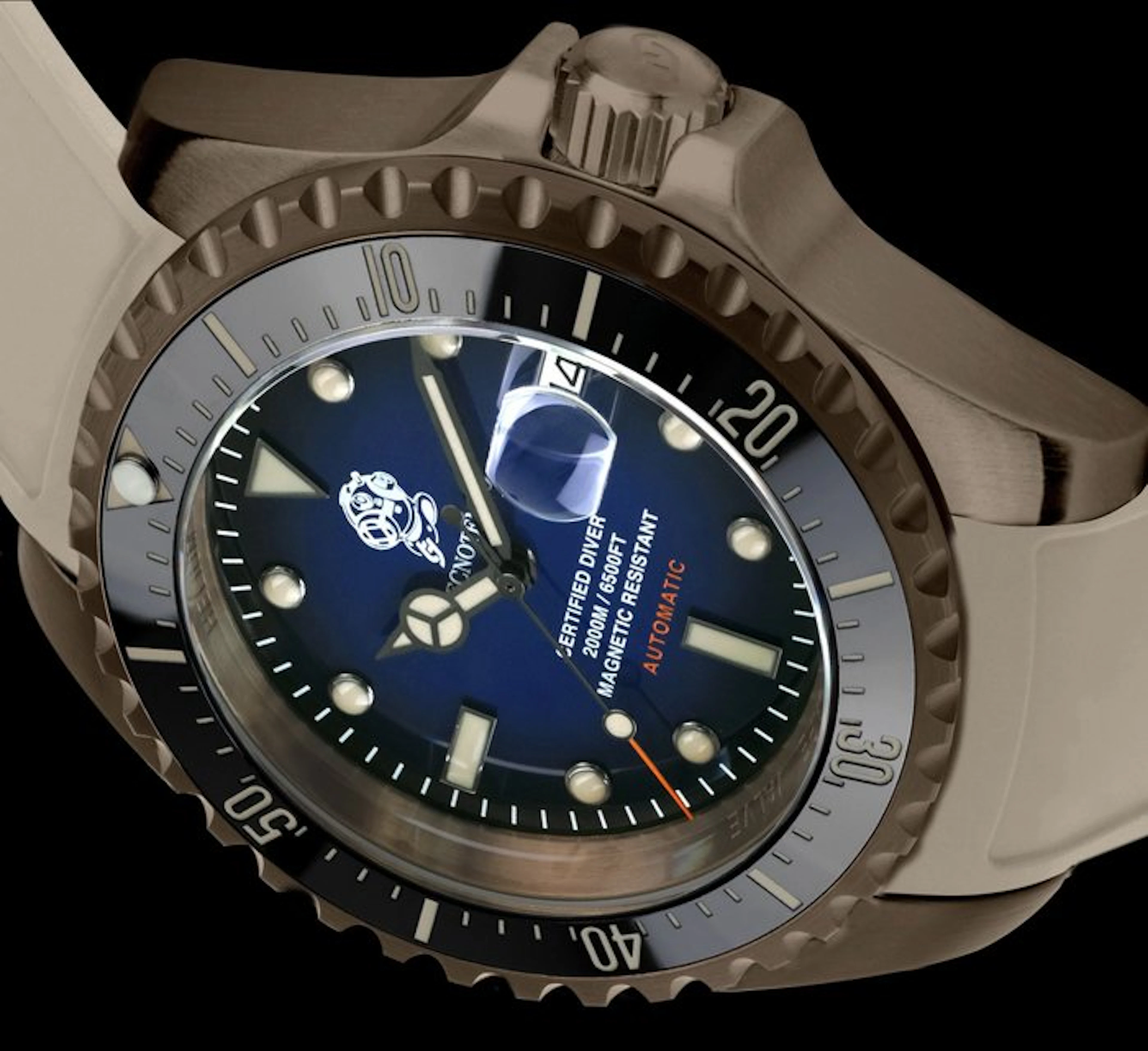 Tecnotempo - Automatic Diver 2000M "Diving Helmet"...