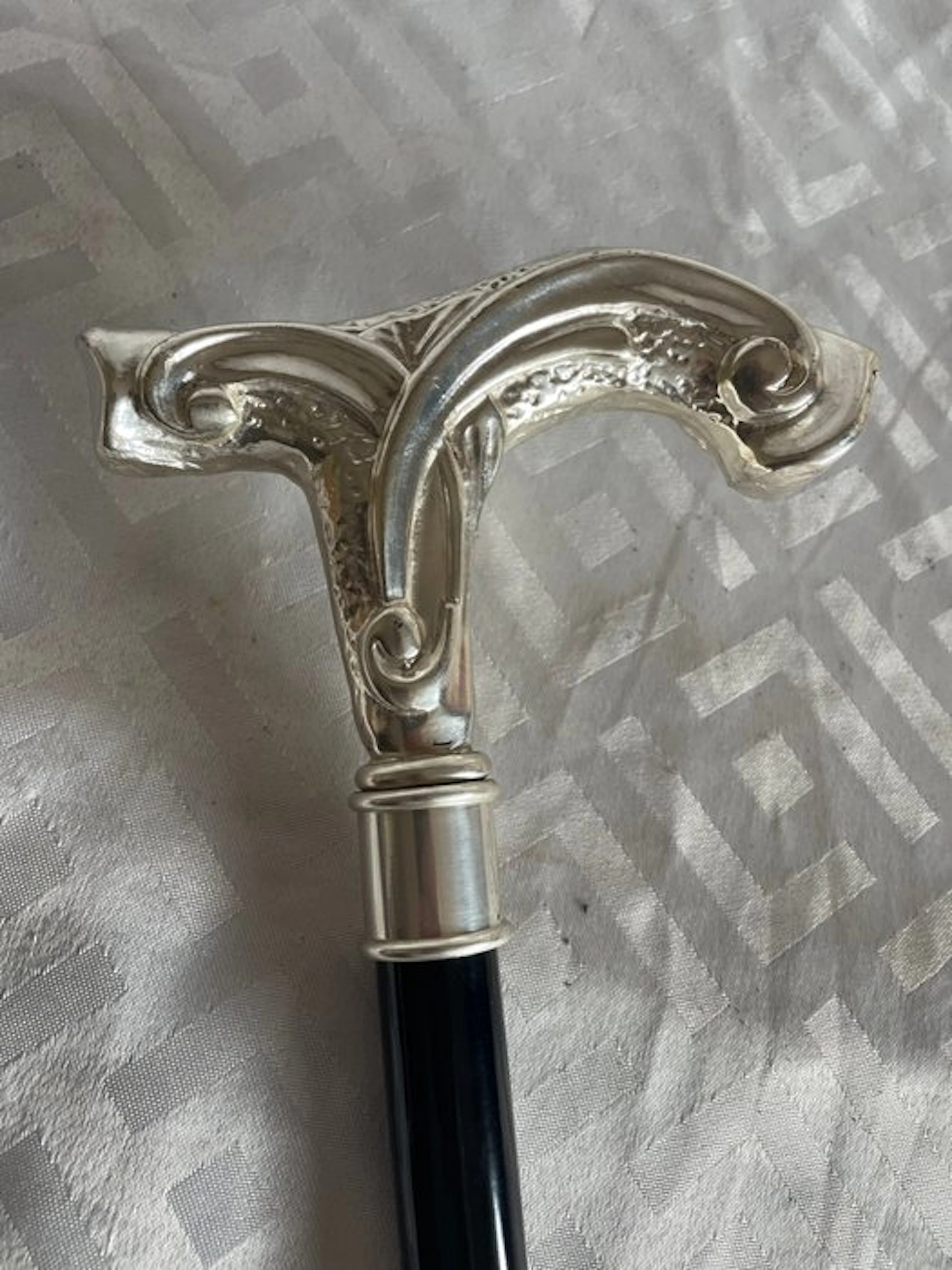 Walking stick - Silver laminated - Art Nouveau