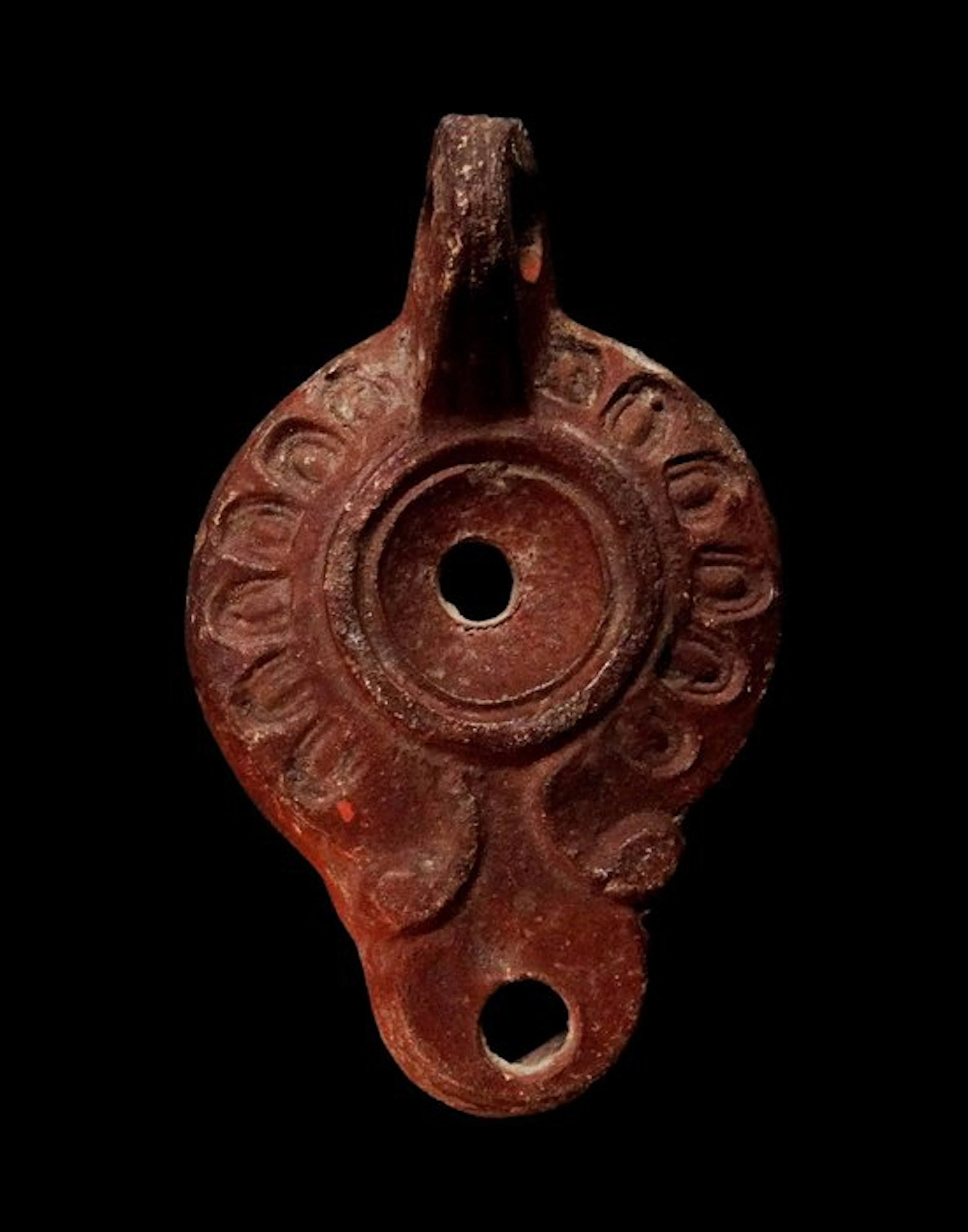 Ancient Roman Ceramic - Oil lamp - 1st century AD - Expertised by Mr