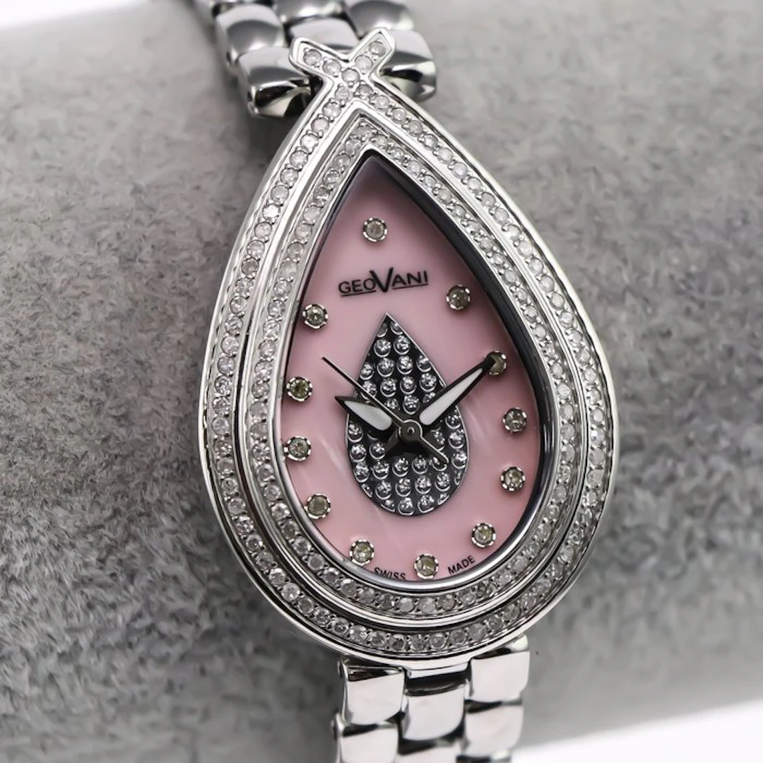 Geovani - Diamond Swiss Watch - GOL589-SS-DD-6 - No...