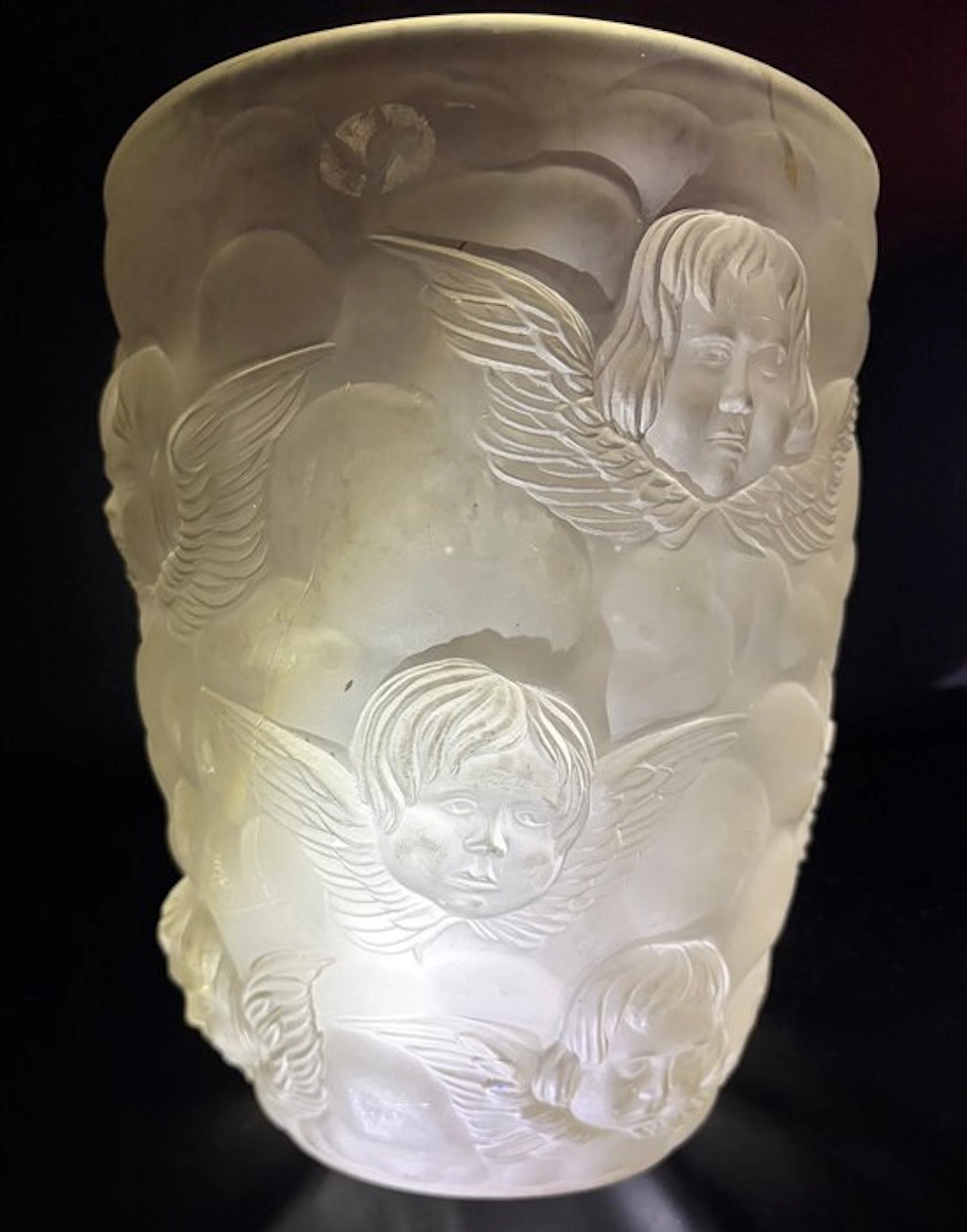 art deco vaas - lalique school - Vase - Glass
