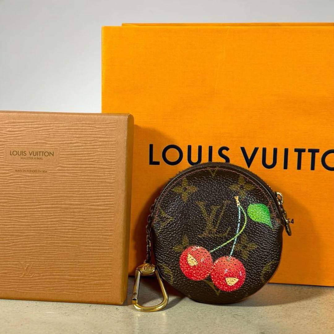 Louis Vuitton - Louis Vuitton Porte-Monnaie Rond « Monogram Cerises » - Purse