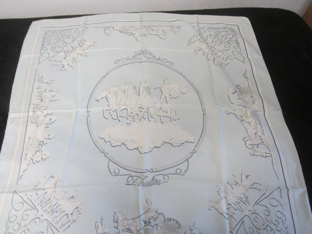 Hermès - PHAETON DE P LEDOUX DE 1958 UNIQUE EDITION RECHERCHE - Foulard