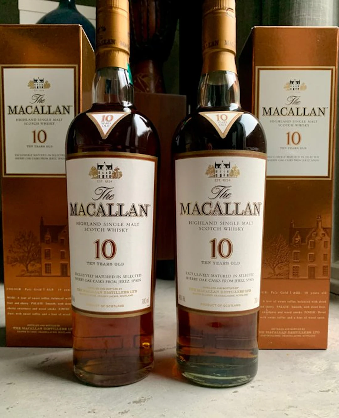 Macallan 10 years old Sherry Oak Casks - 700ml - 2 bottles