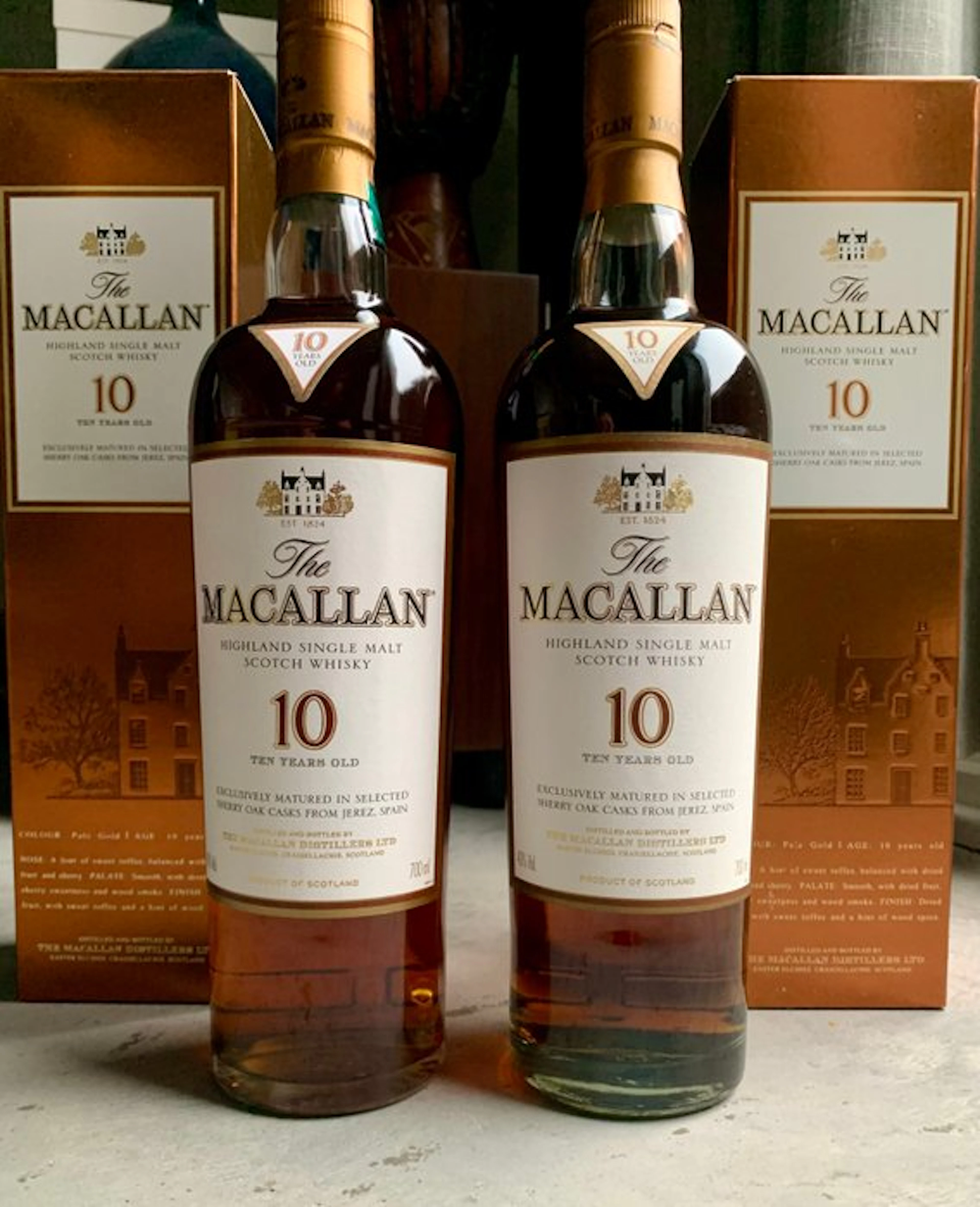 Macallan 10 years old Sherry Oak Casks - 700ml - 2 bottles