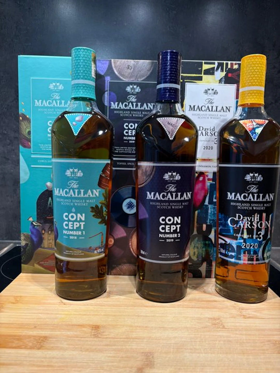 Macallan Concept Number 1 - 2 - 3 - 700ml - 3 bottles