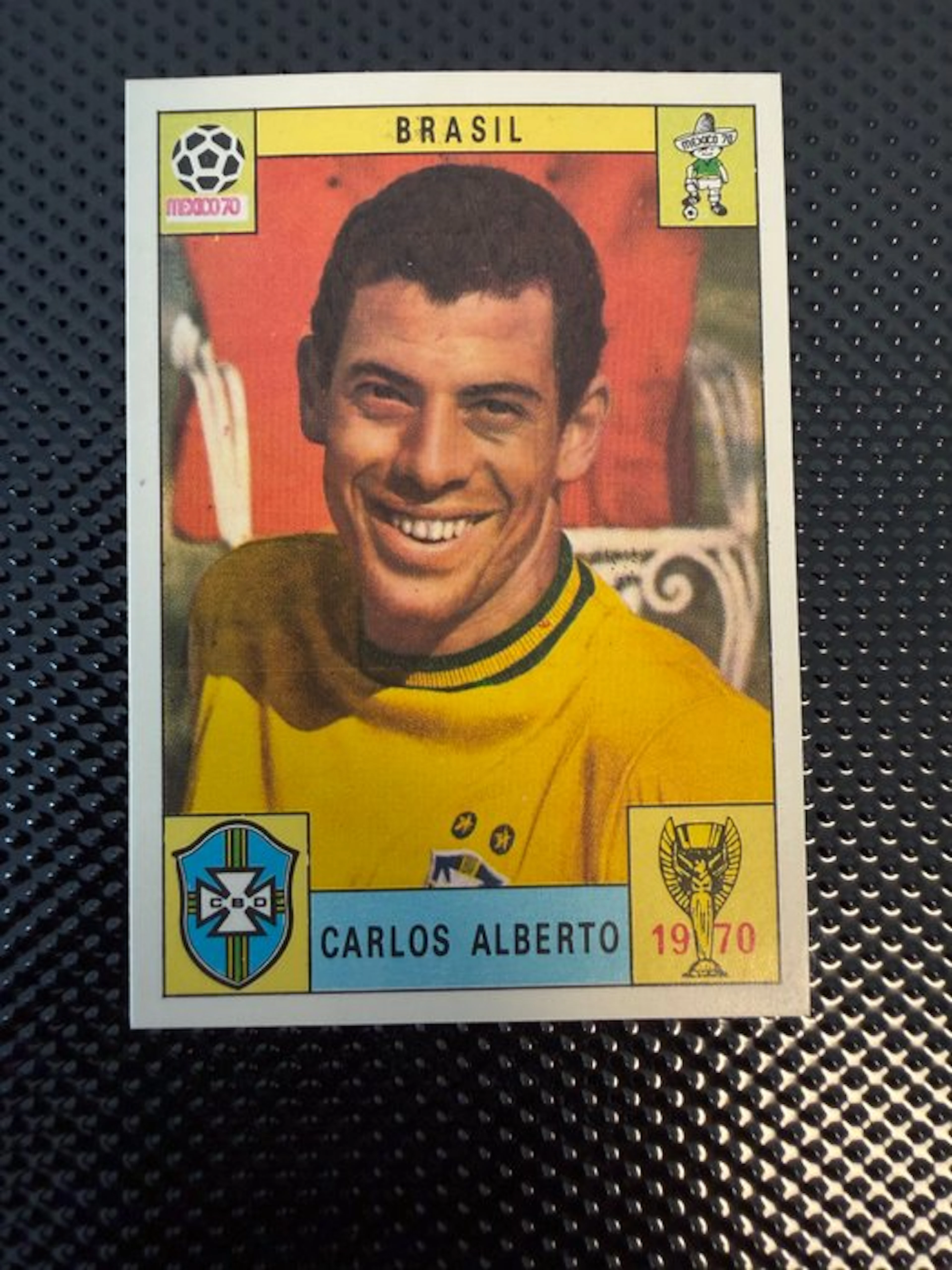 1970 Panini Mexico 70 Carlos Alberto Original edition - 1 Sticker - Good (GD)