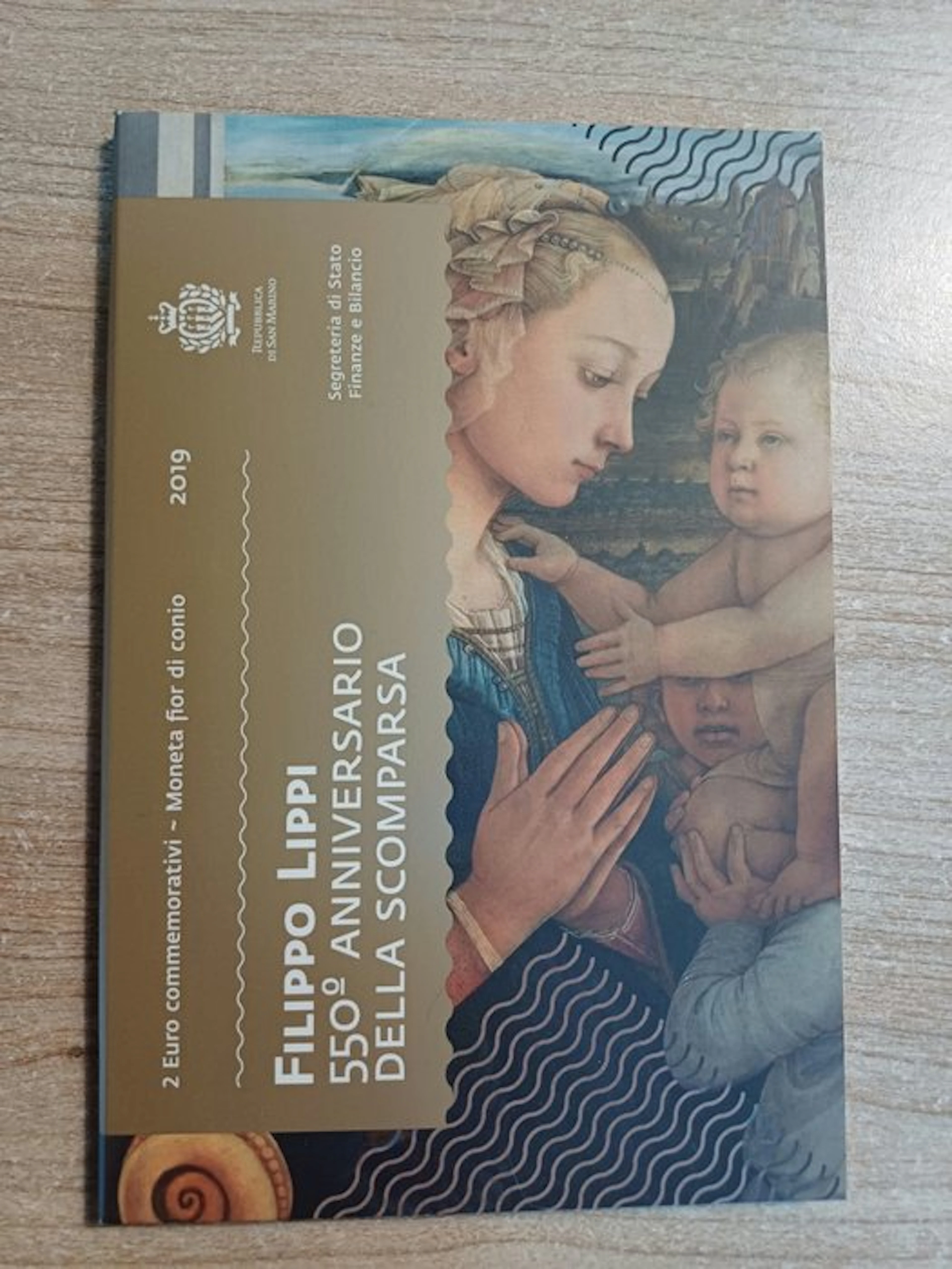 San Marino. 2 Euro 2019 "Filippo Lippi" (No reserve price)