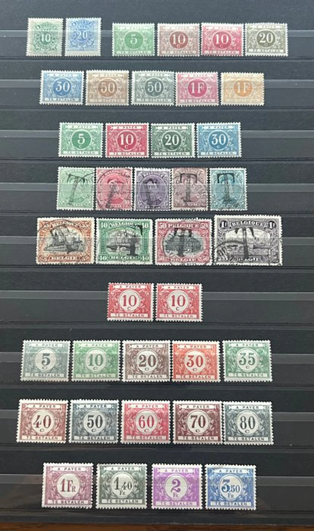 Belgium 1870/1988 - Collection of penalty postage stamps...