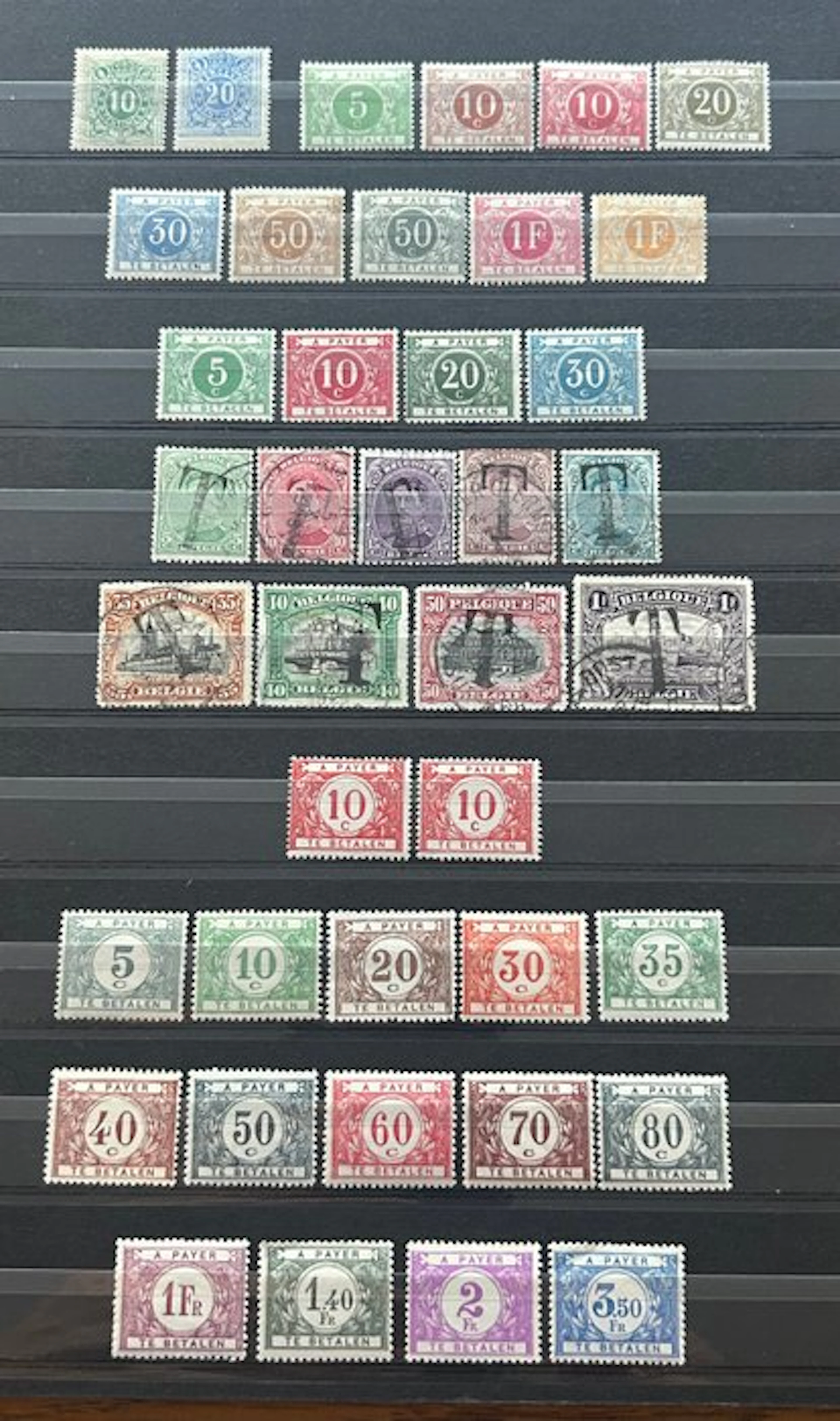 Belgium 1870/1988 - Collection of penalty postage stamps...
